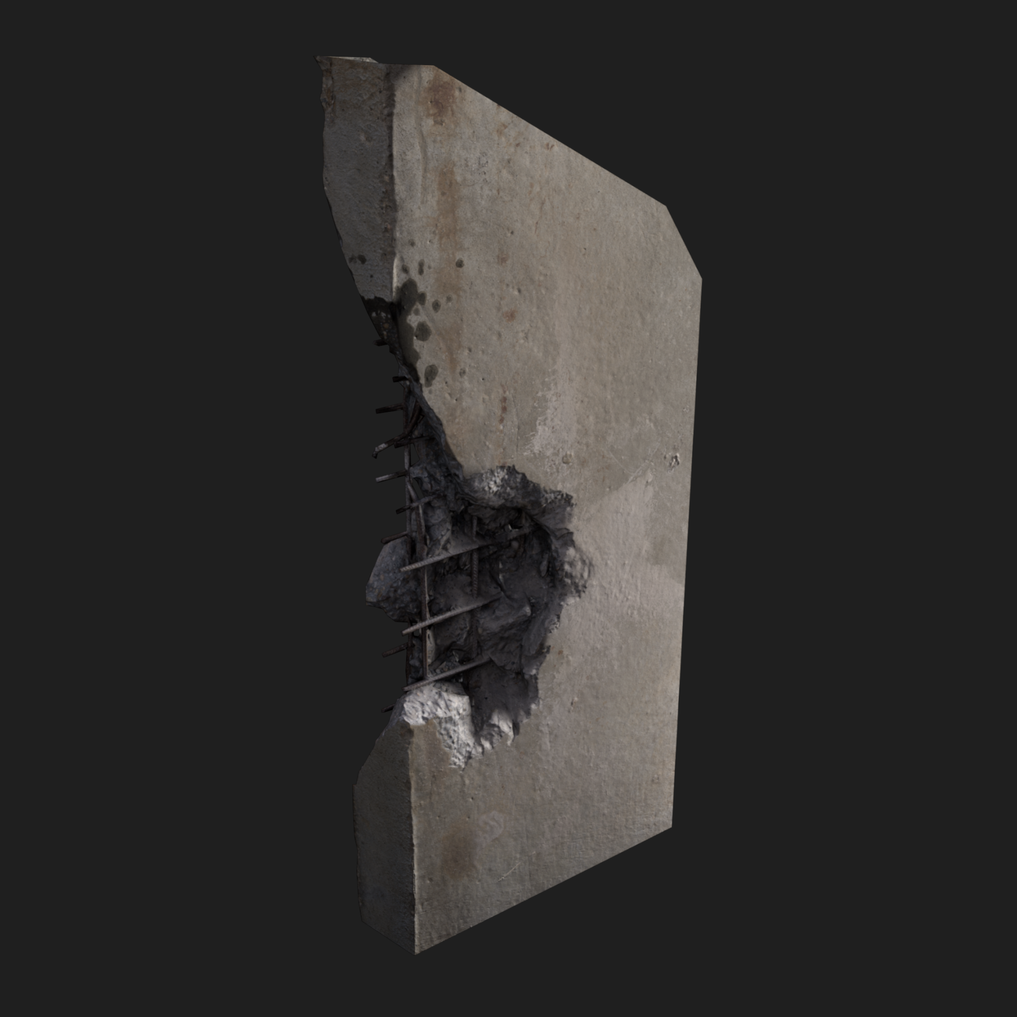3D Wall Edge Damaged