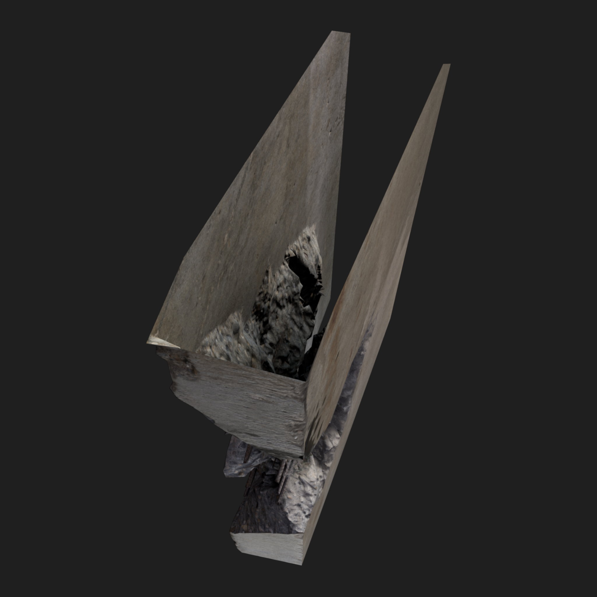 3D Wall Edge Damaged