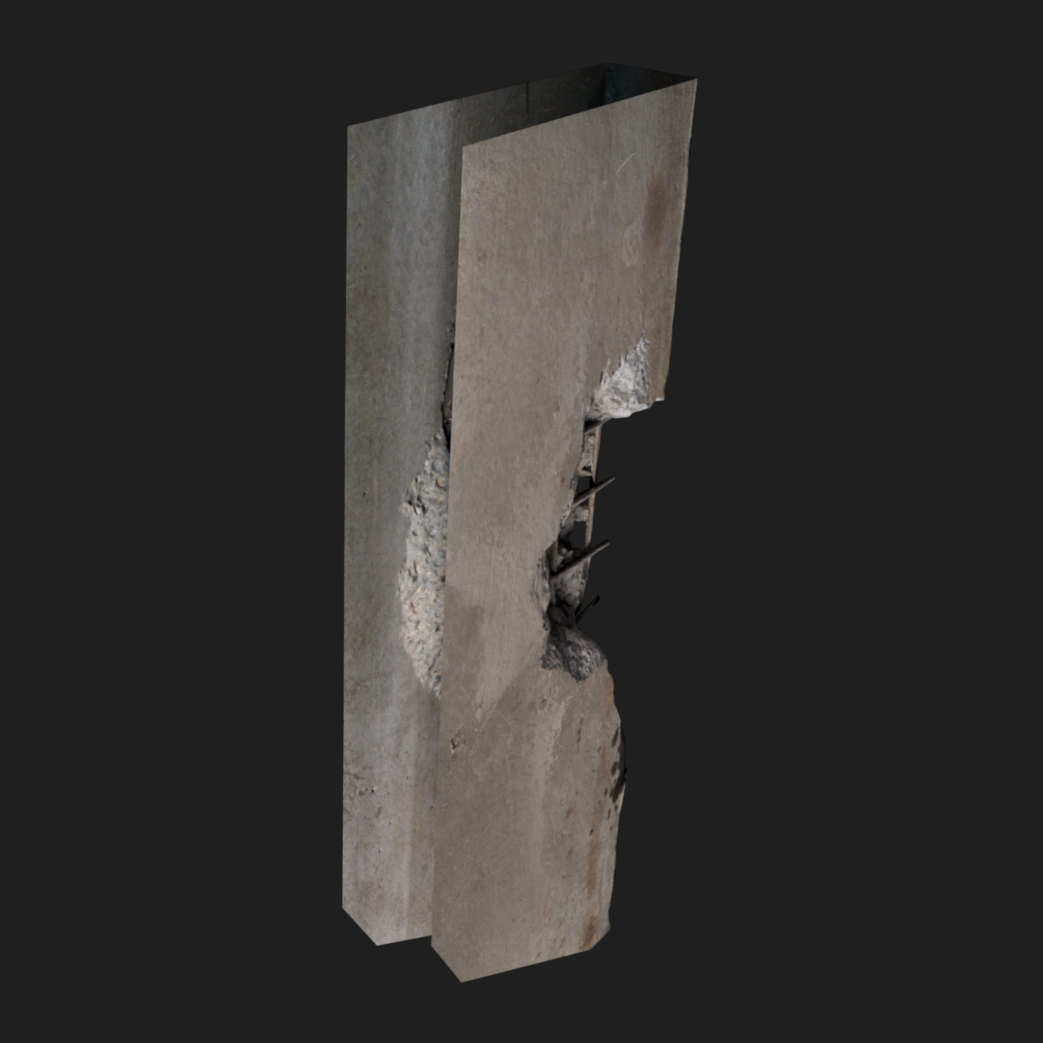 3D Wall Edge Damaged