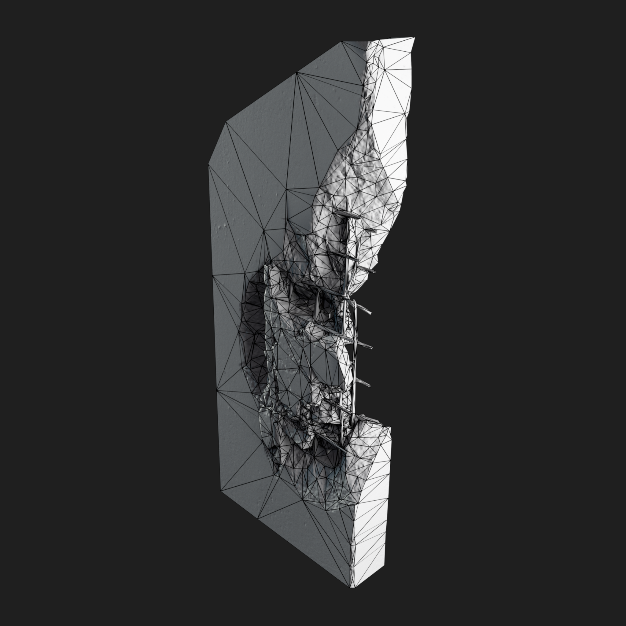 3D Wall Edge Damaged