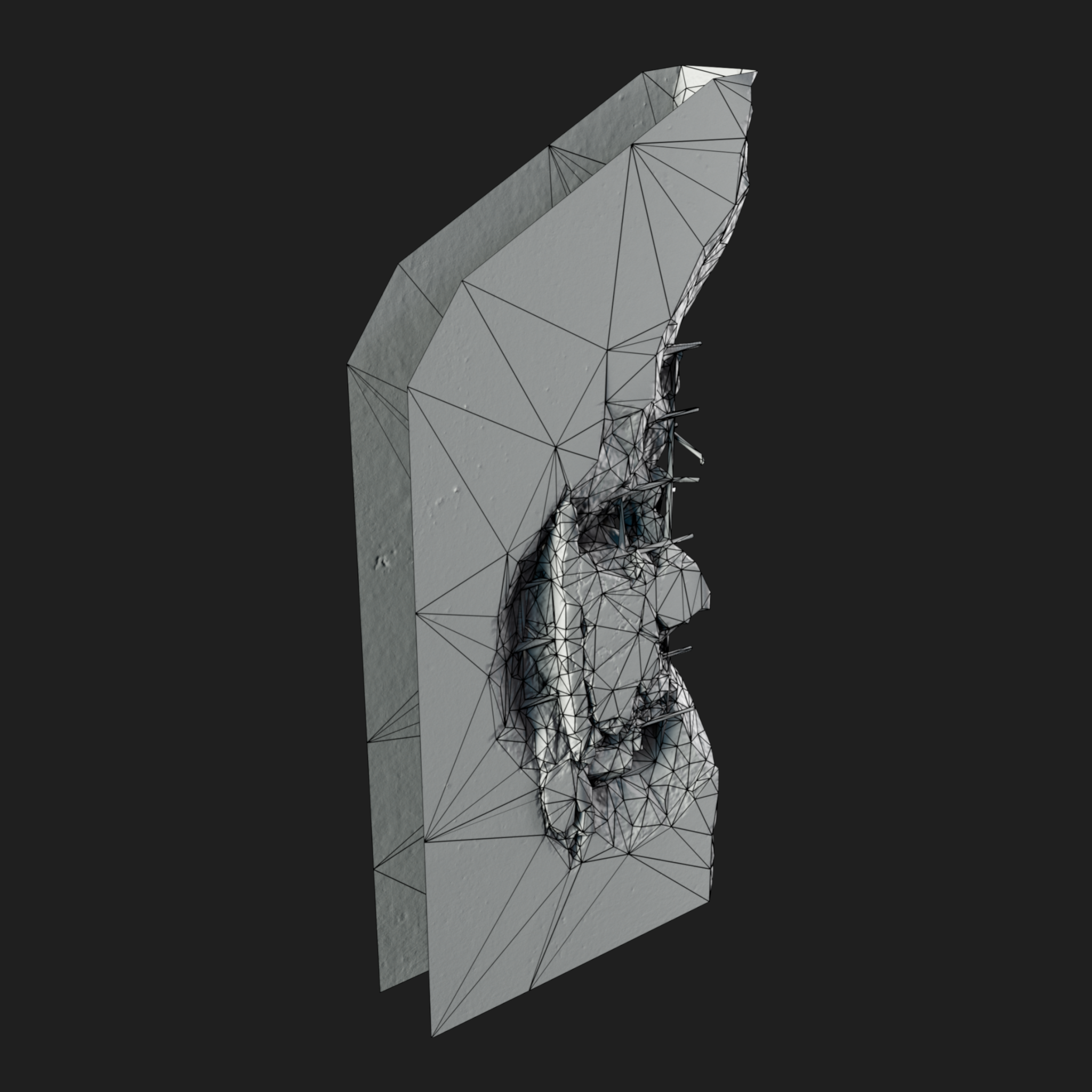 3D Wall Edge Damaged