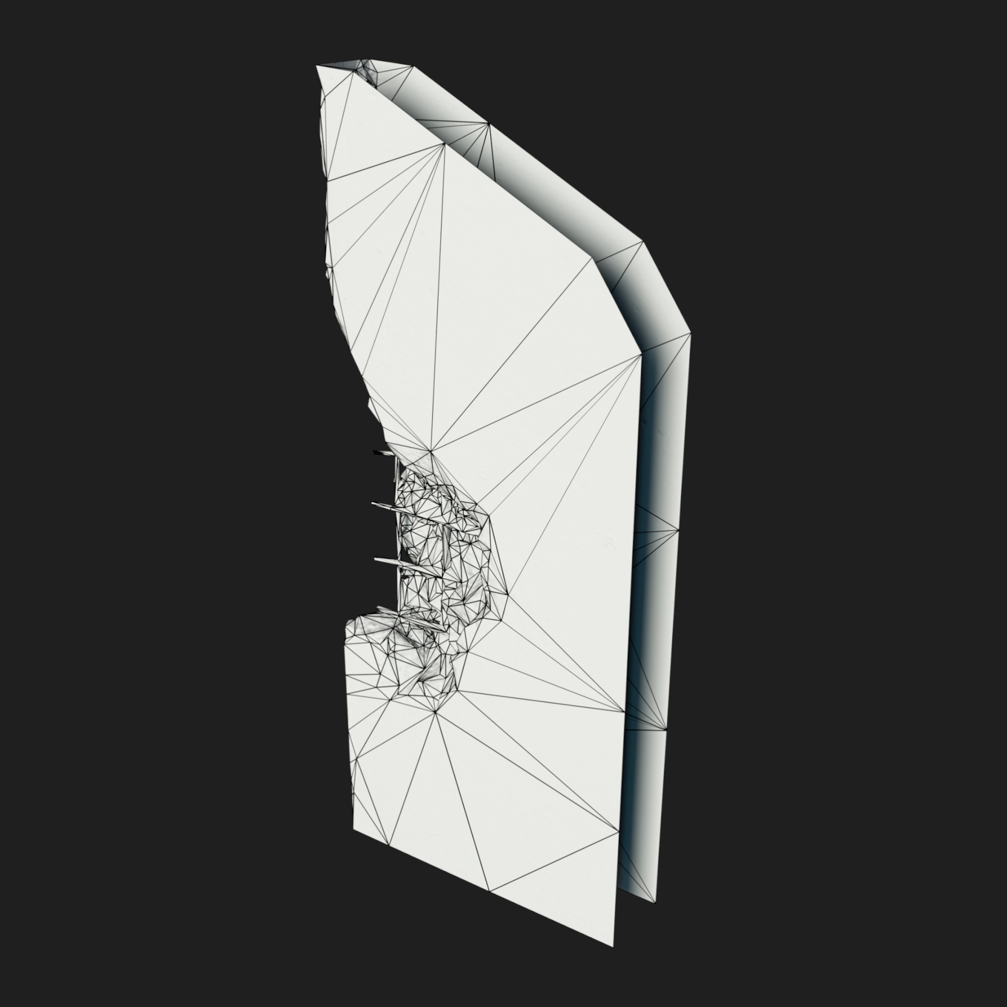 3D Wall Edge Damaged