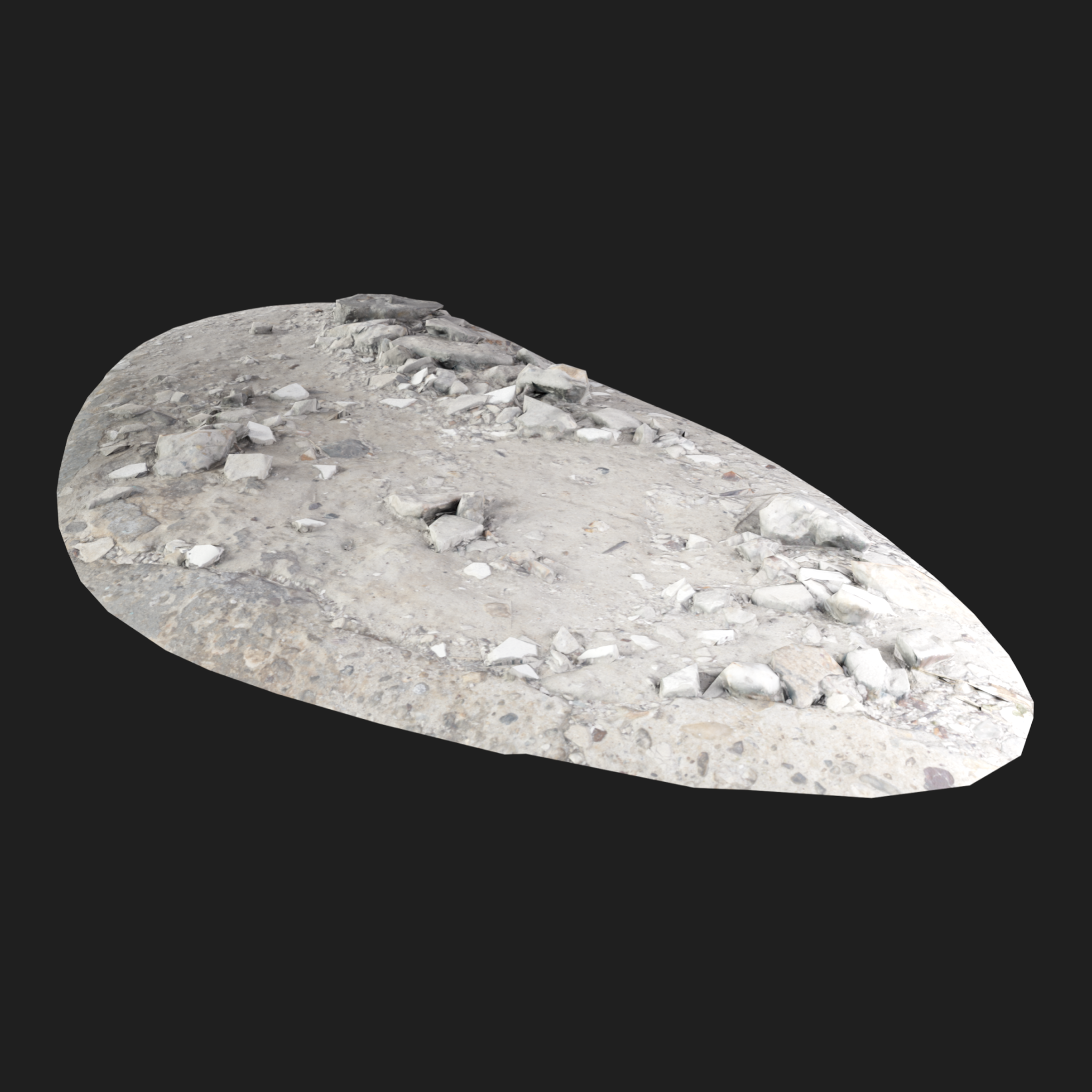 3D Broken Сoncrete Pieces