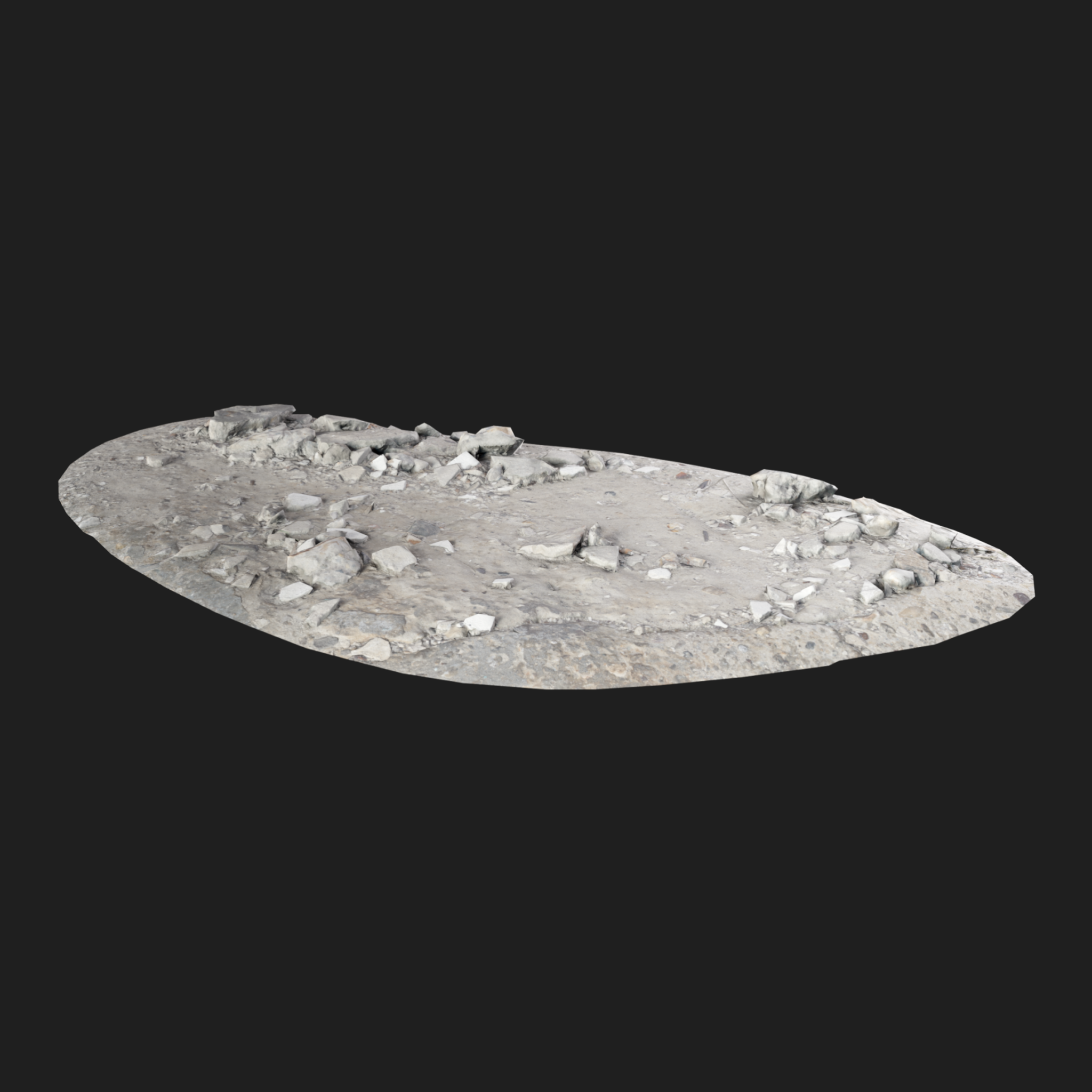 3D Broken Сoncrete Pieces