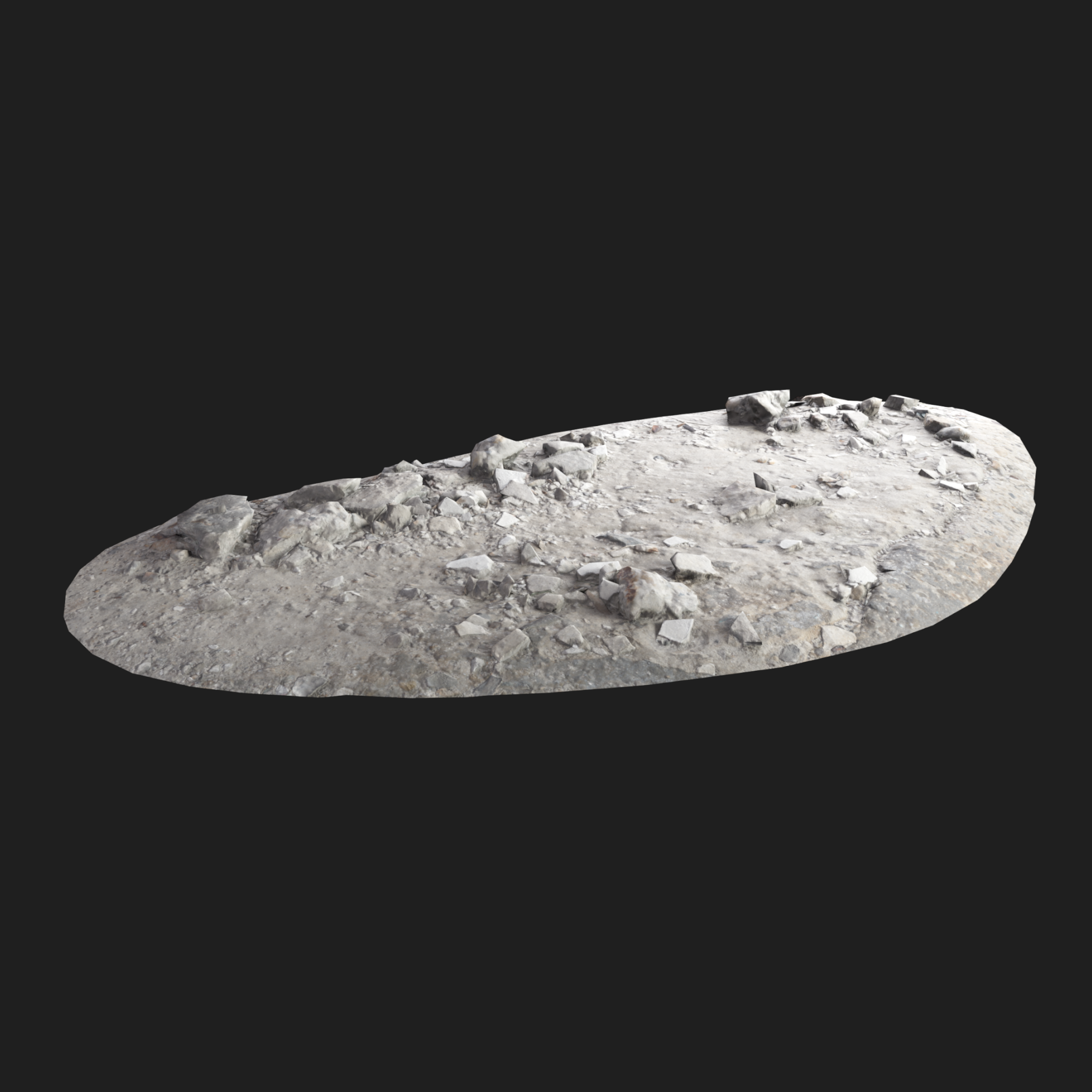 3D Broken Сoncrete Pieces