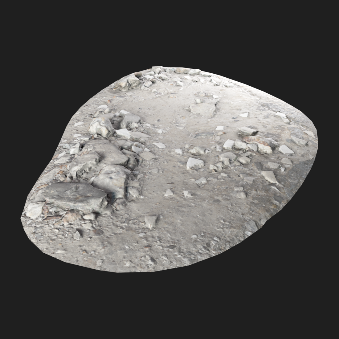 3D Broken Сoncrete Pieces