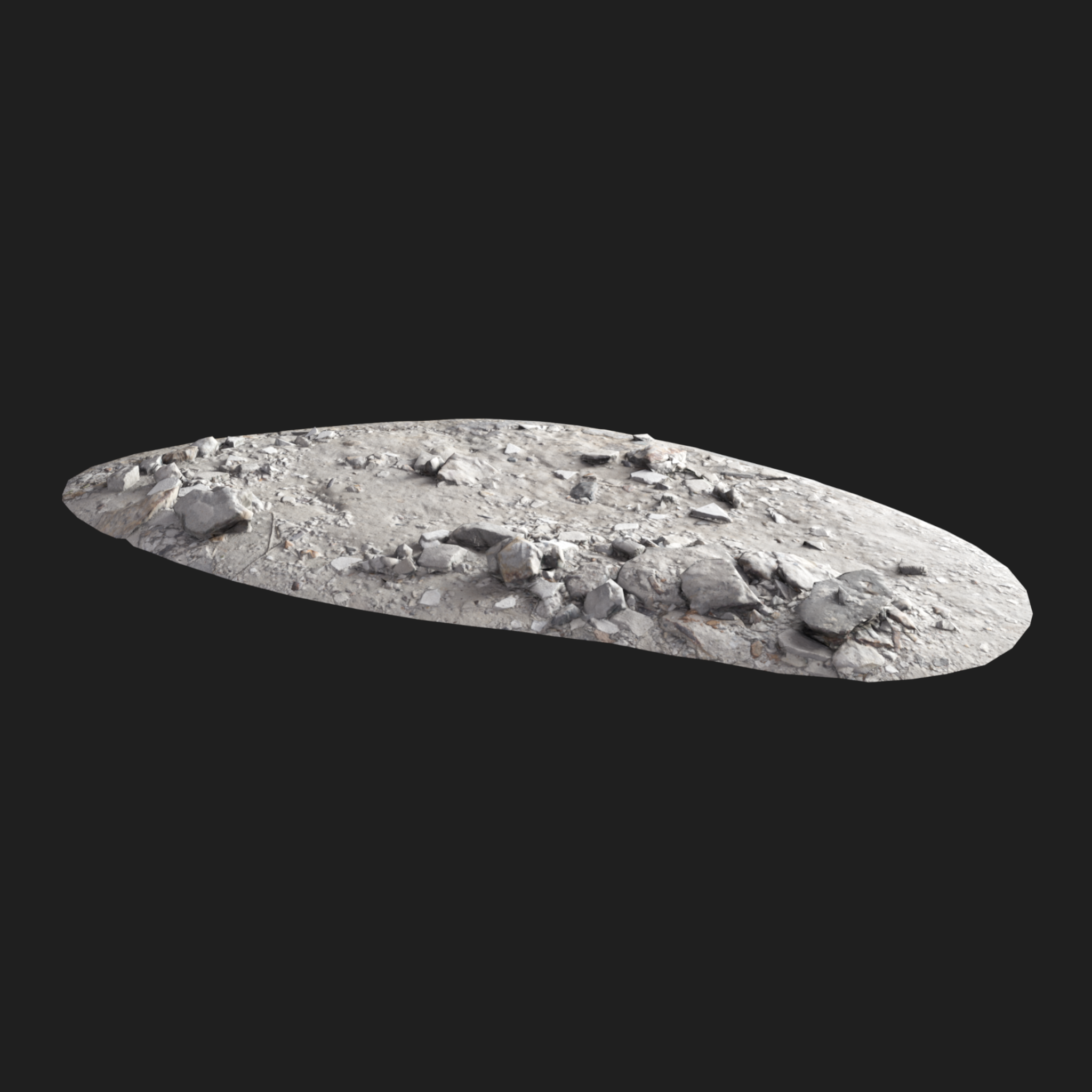 3D Broken Сoncrete Pieces