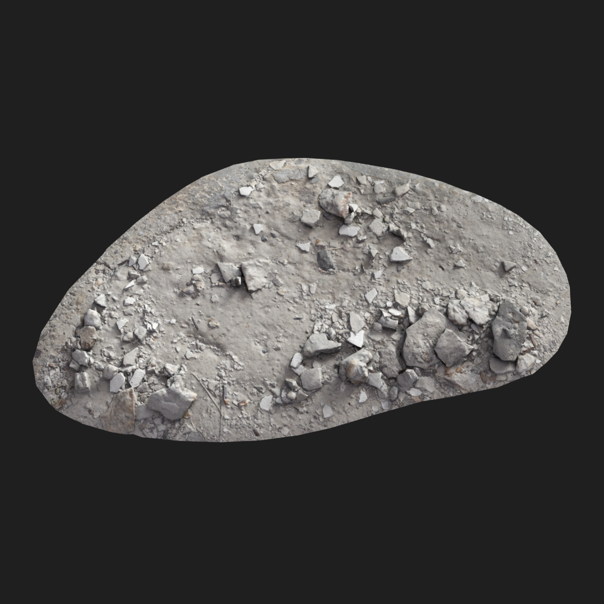 3D Broken Сoncrete Pieces