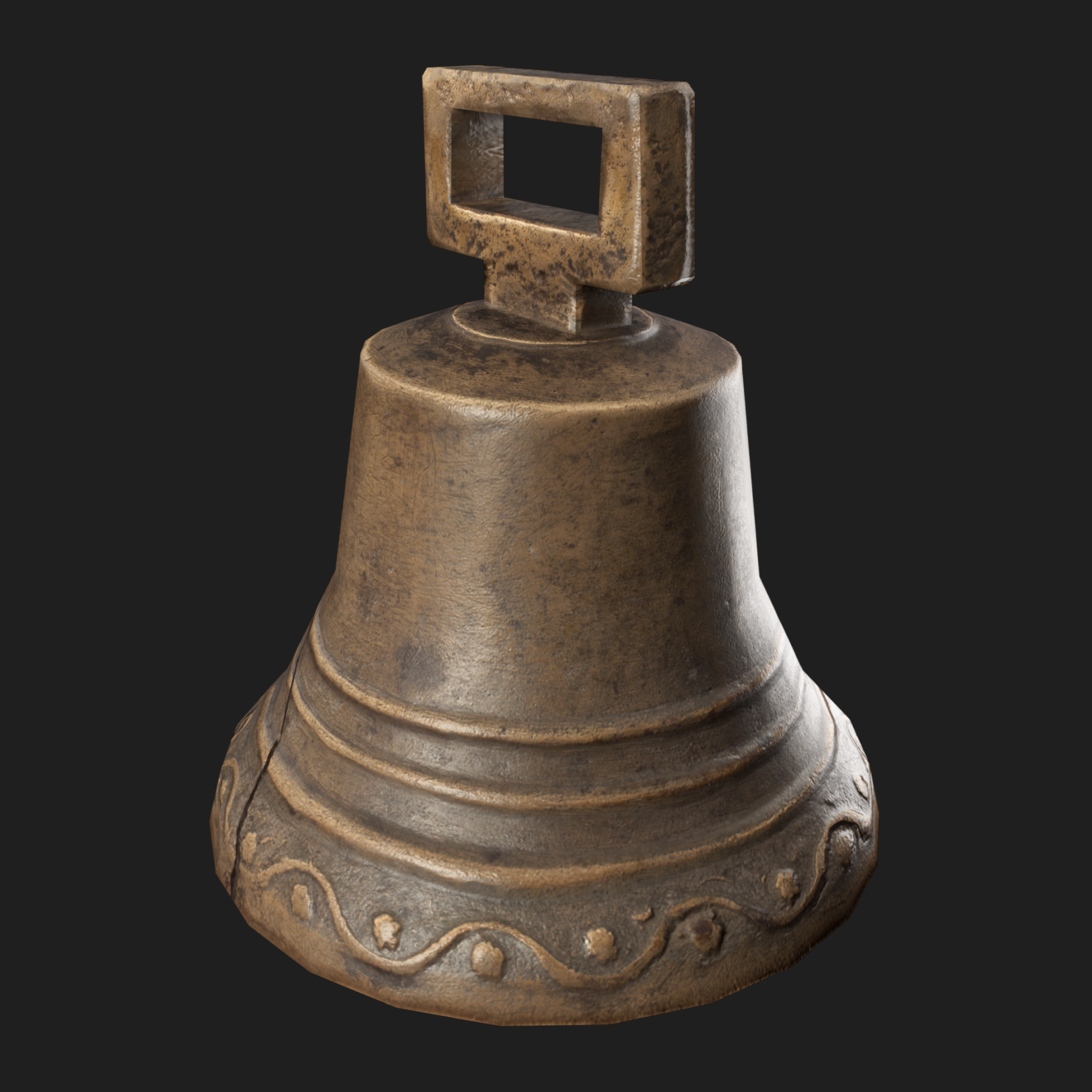 3D Bell Cracked