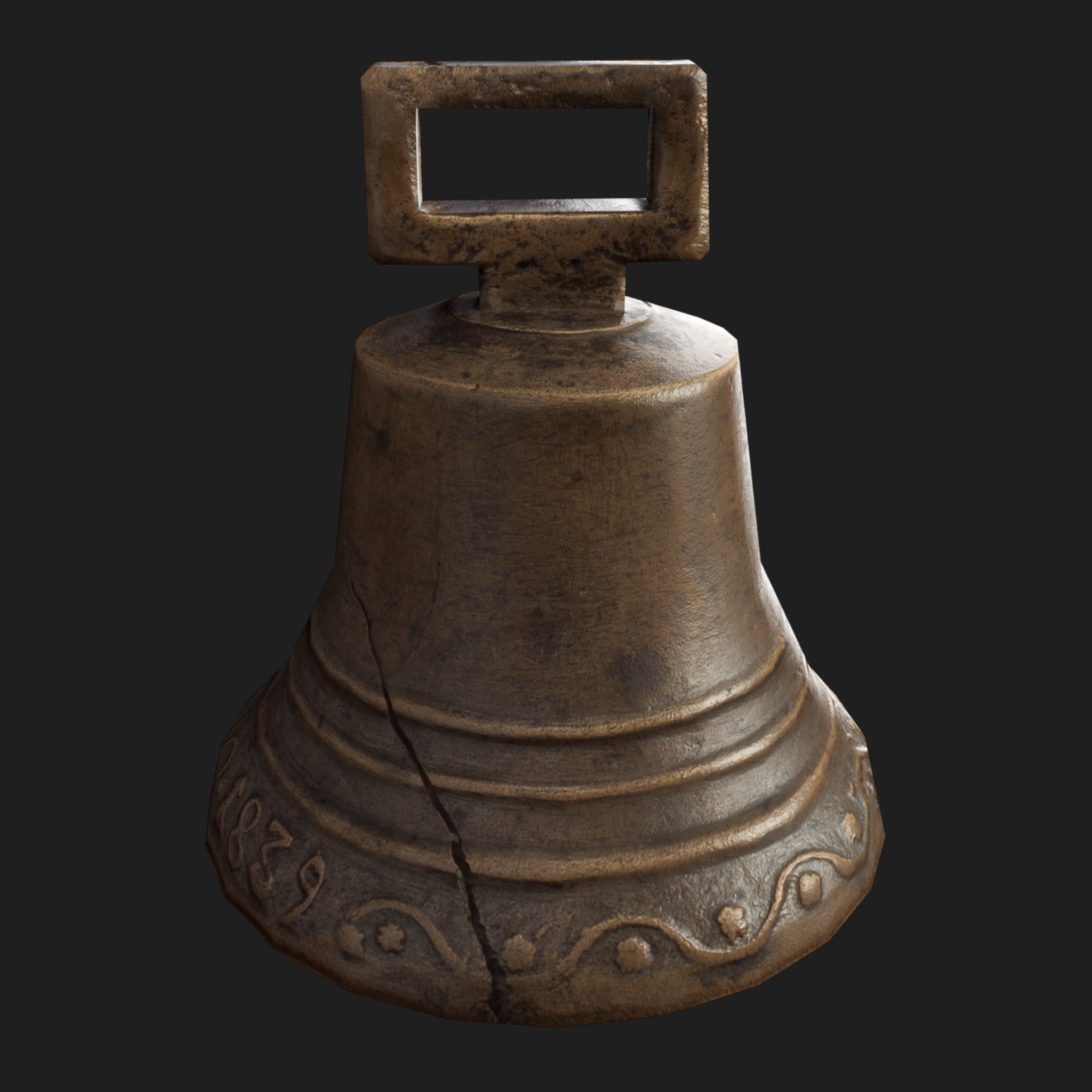 3D Bell Cracked