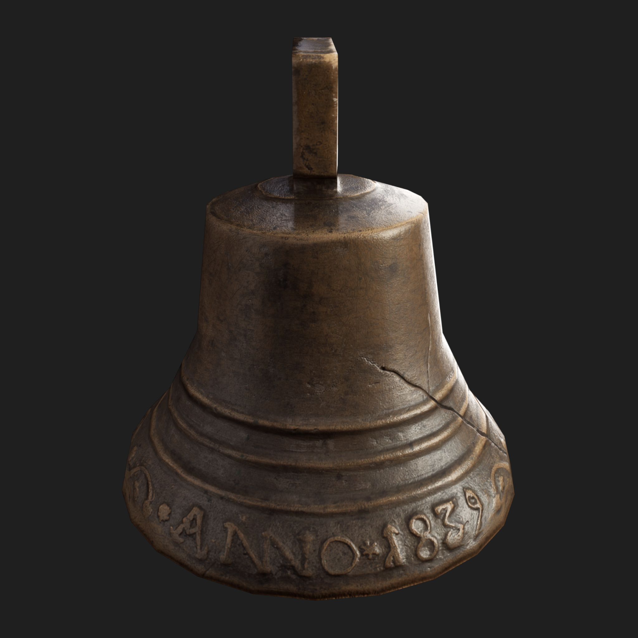 3D Bell Cracked