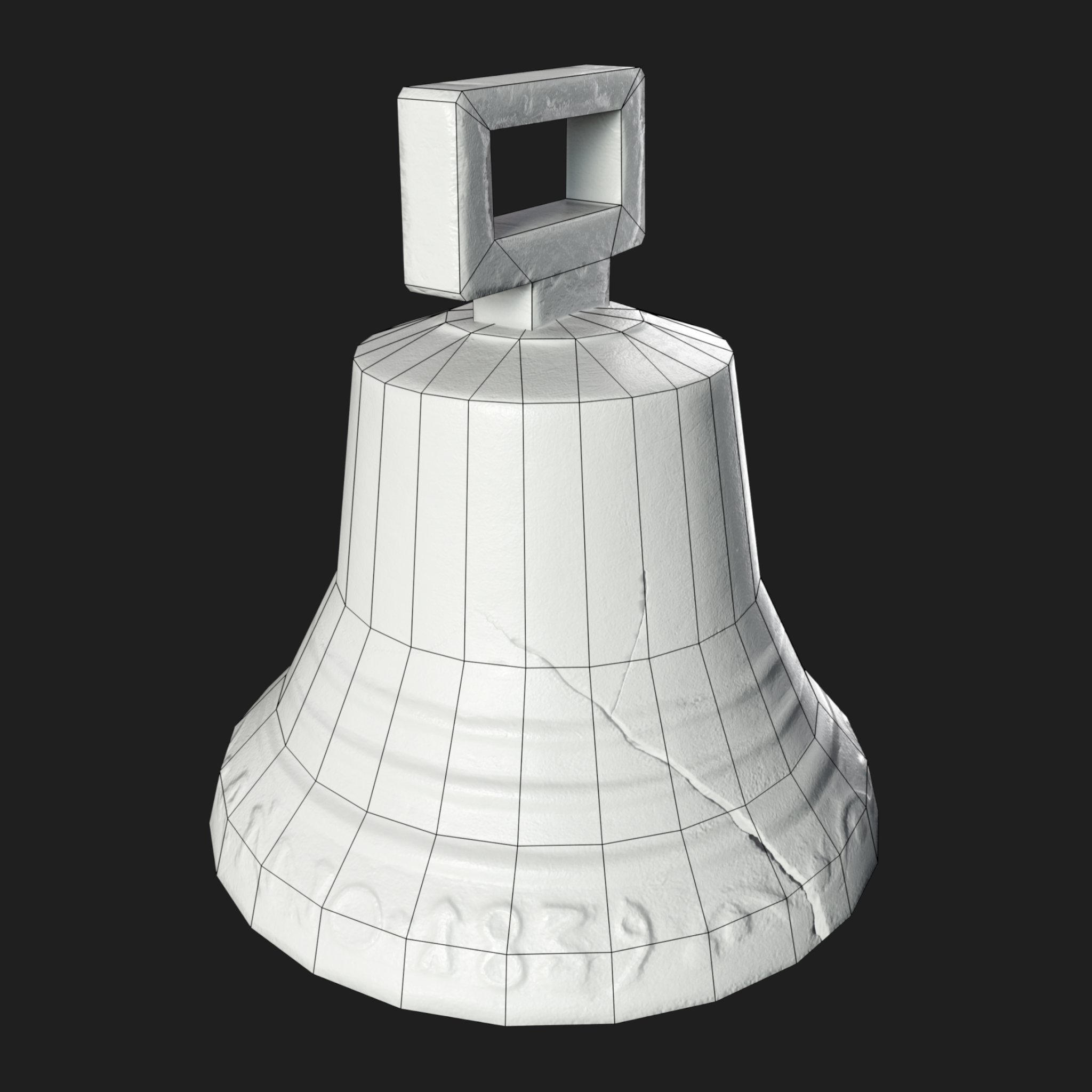 3D Bell Cracked