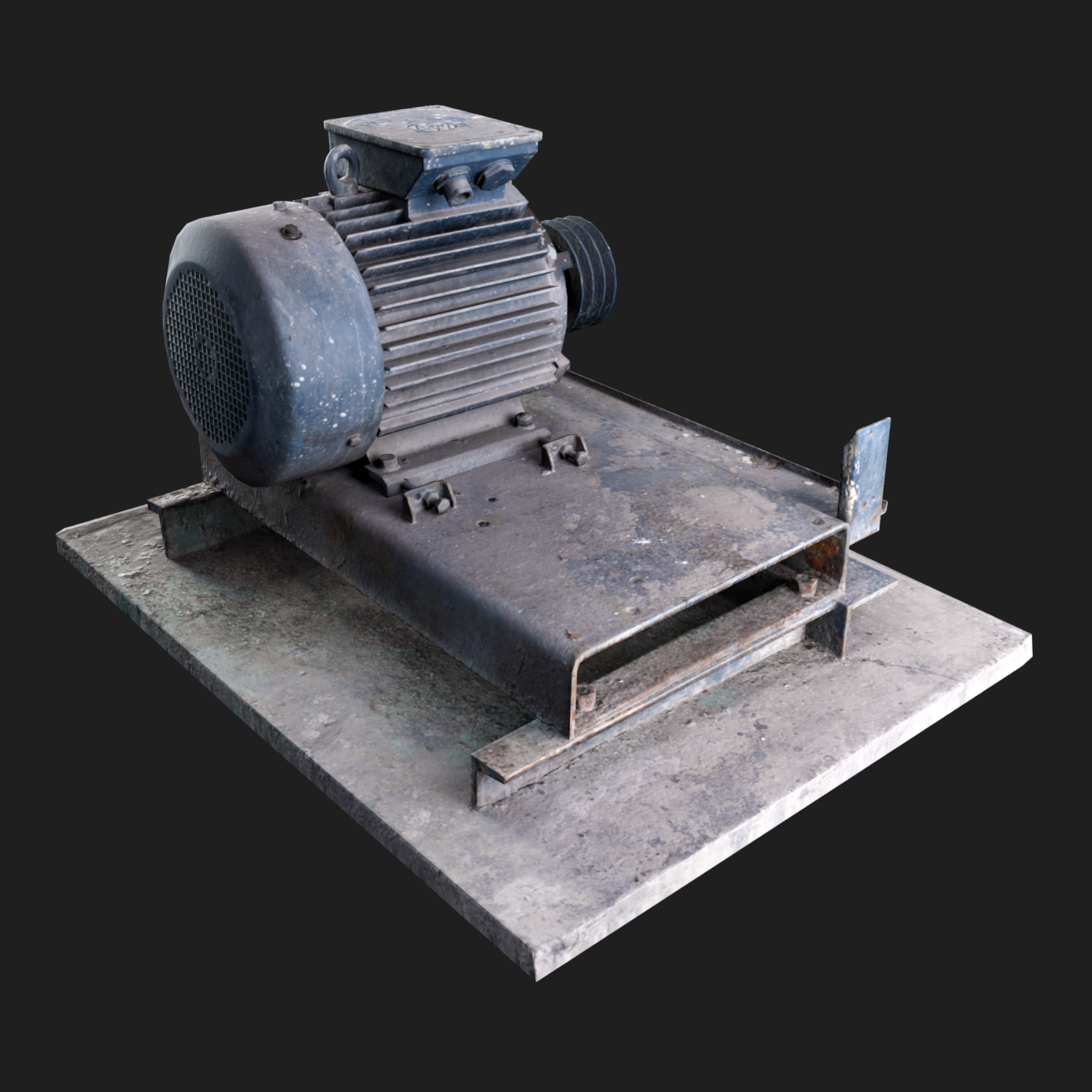 3D Motor Blue Dirty