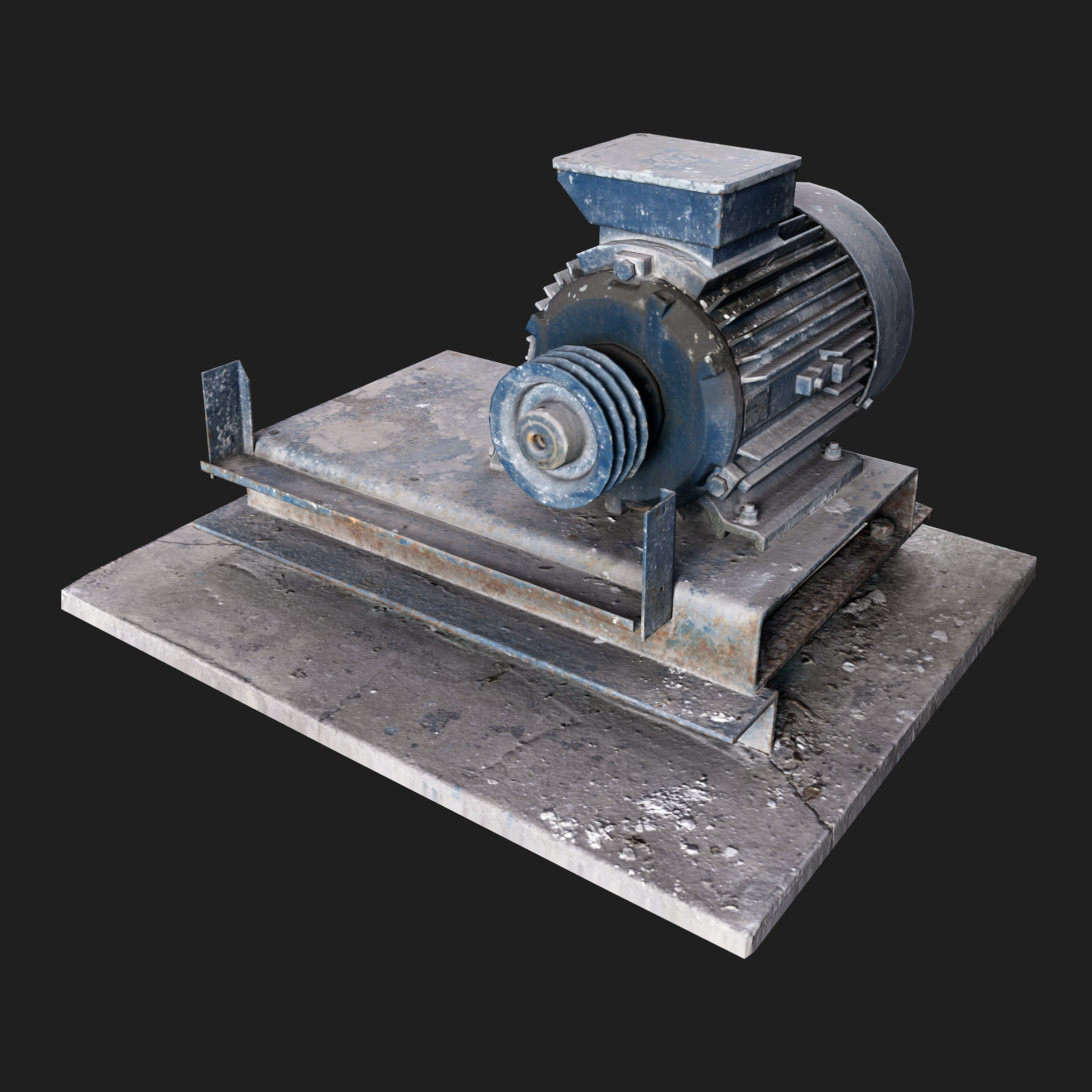 3D Motor Blue Dirty