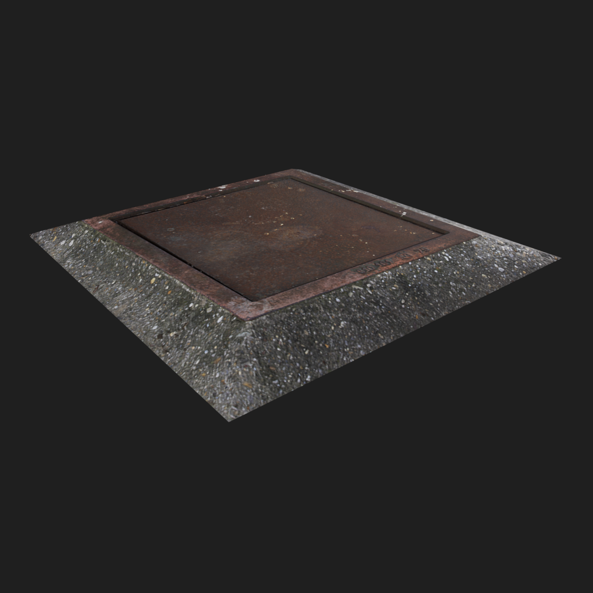 3D Square Sewer Cover