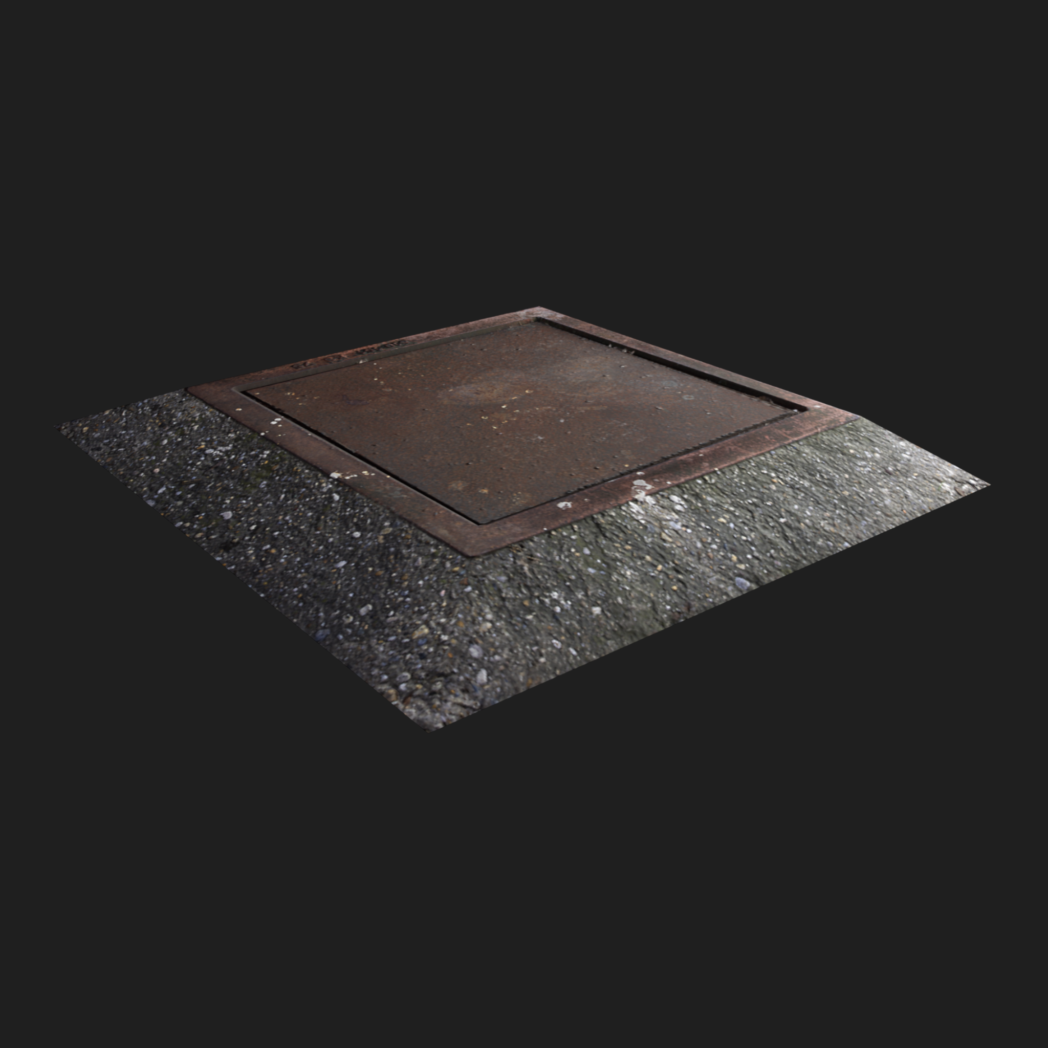 3D Square Sewer Cover