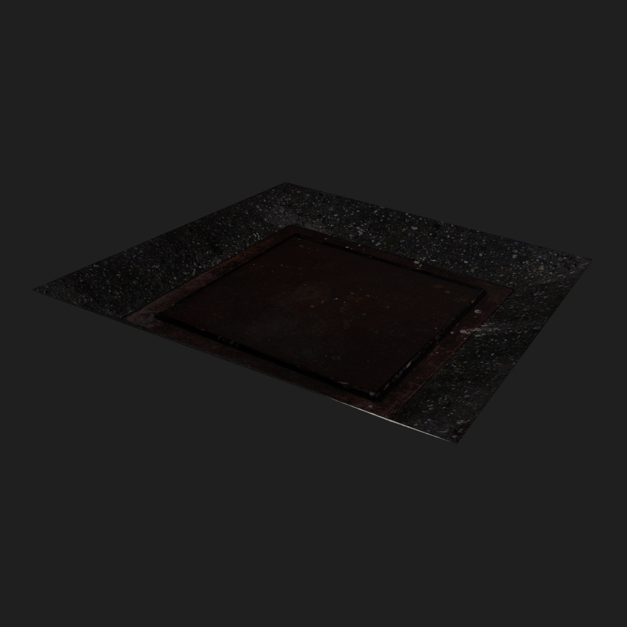 3D Square Sewer Cover