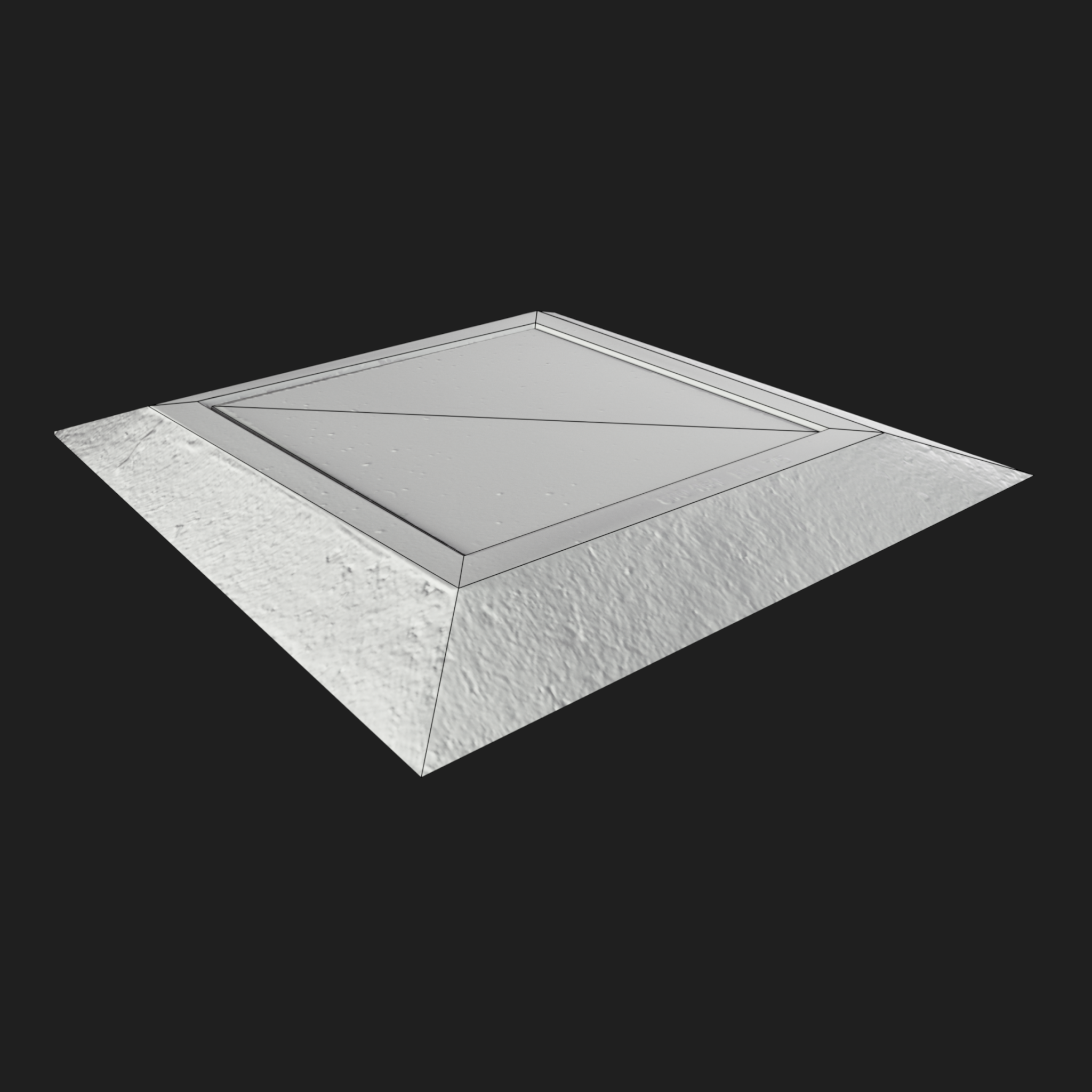 3D Square Sewer Cover