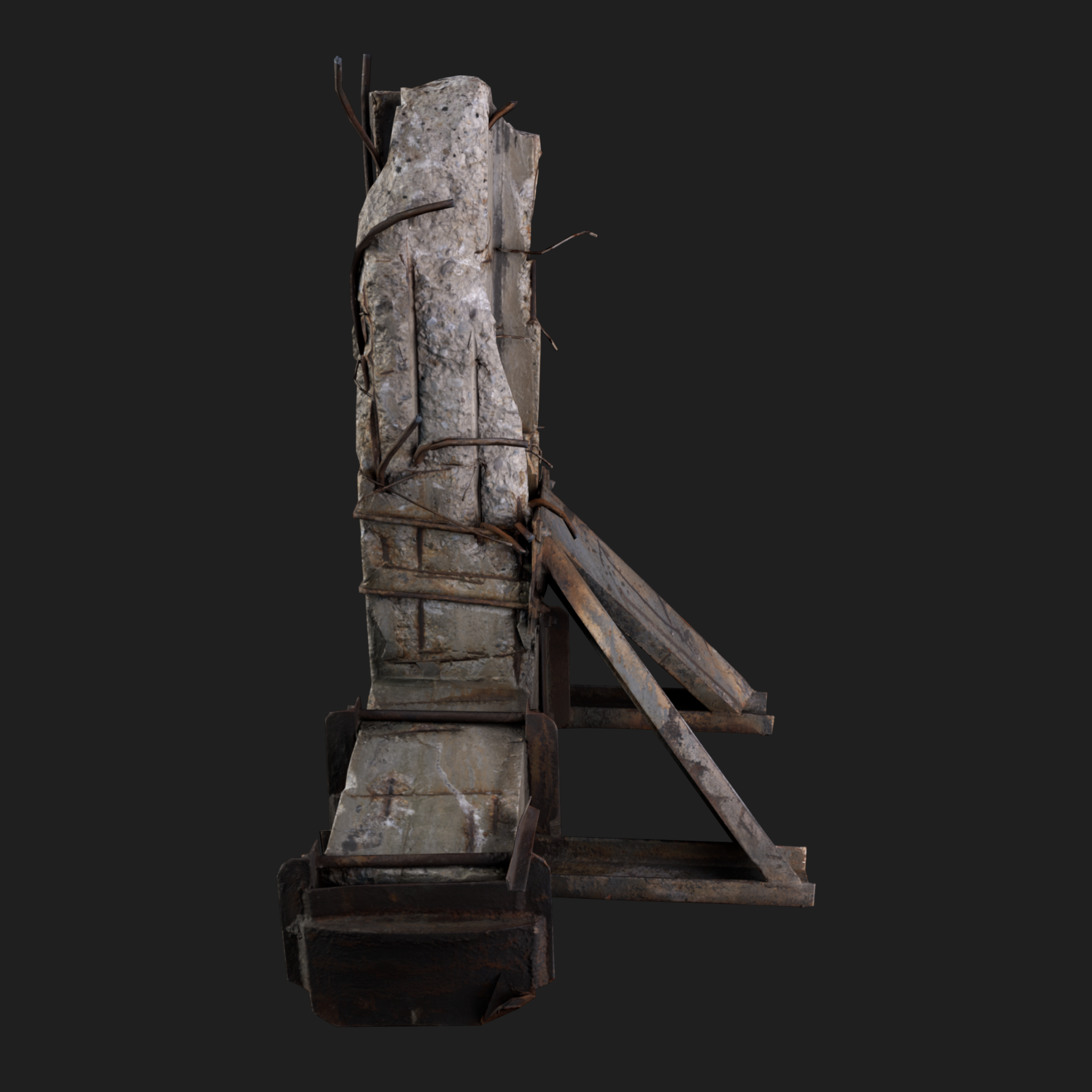 3D Column Concrete Small