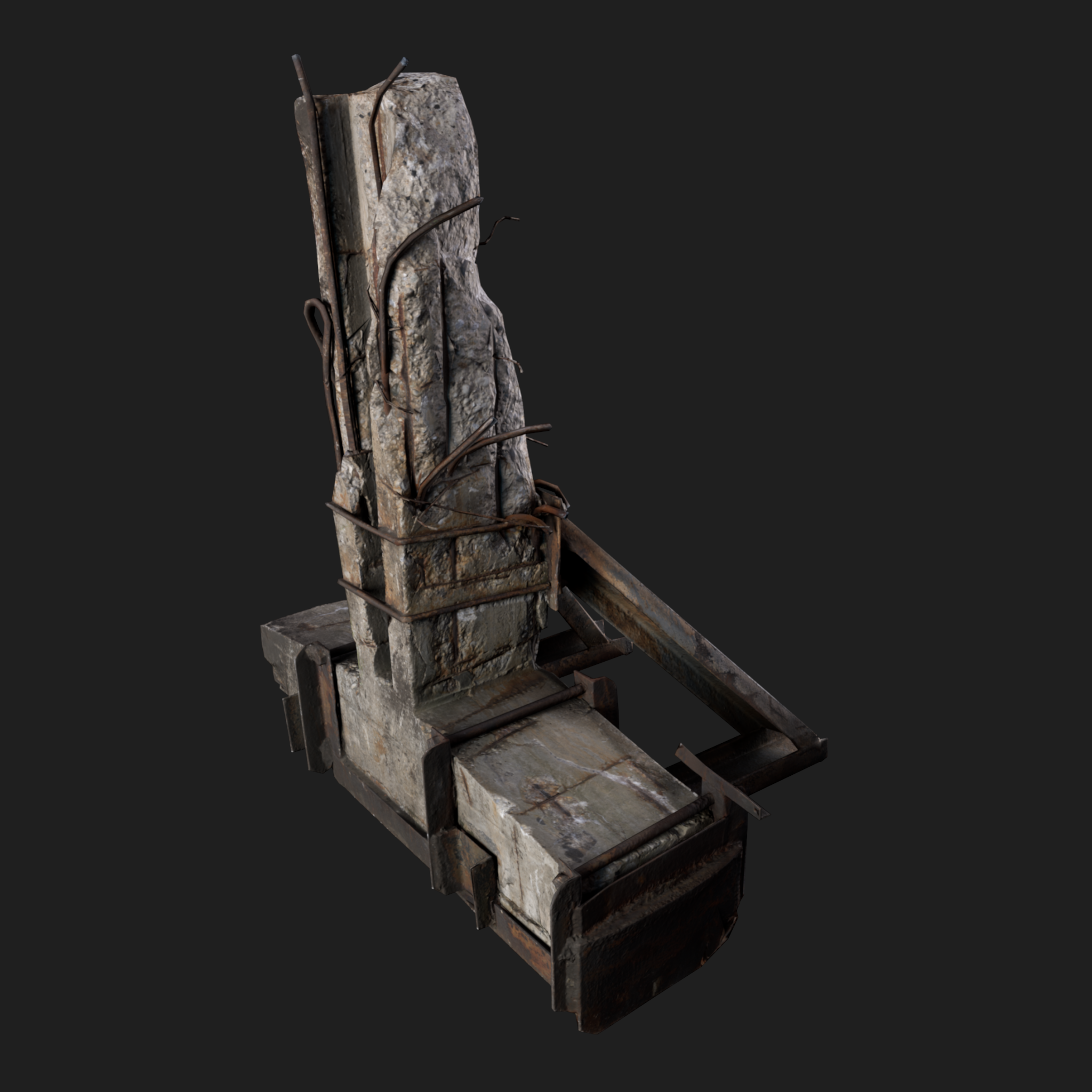 3D Column Concrete Small