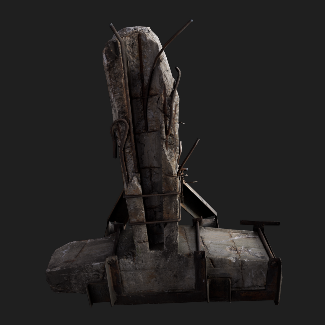 3D Small Concrete Column