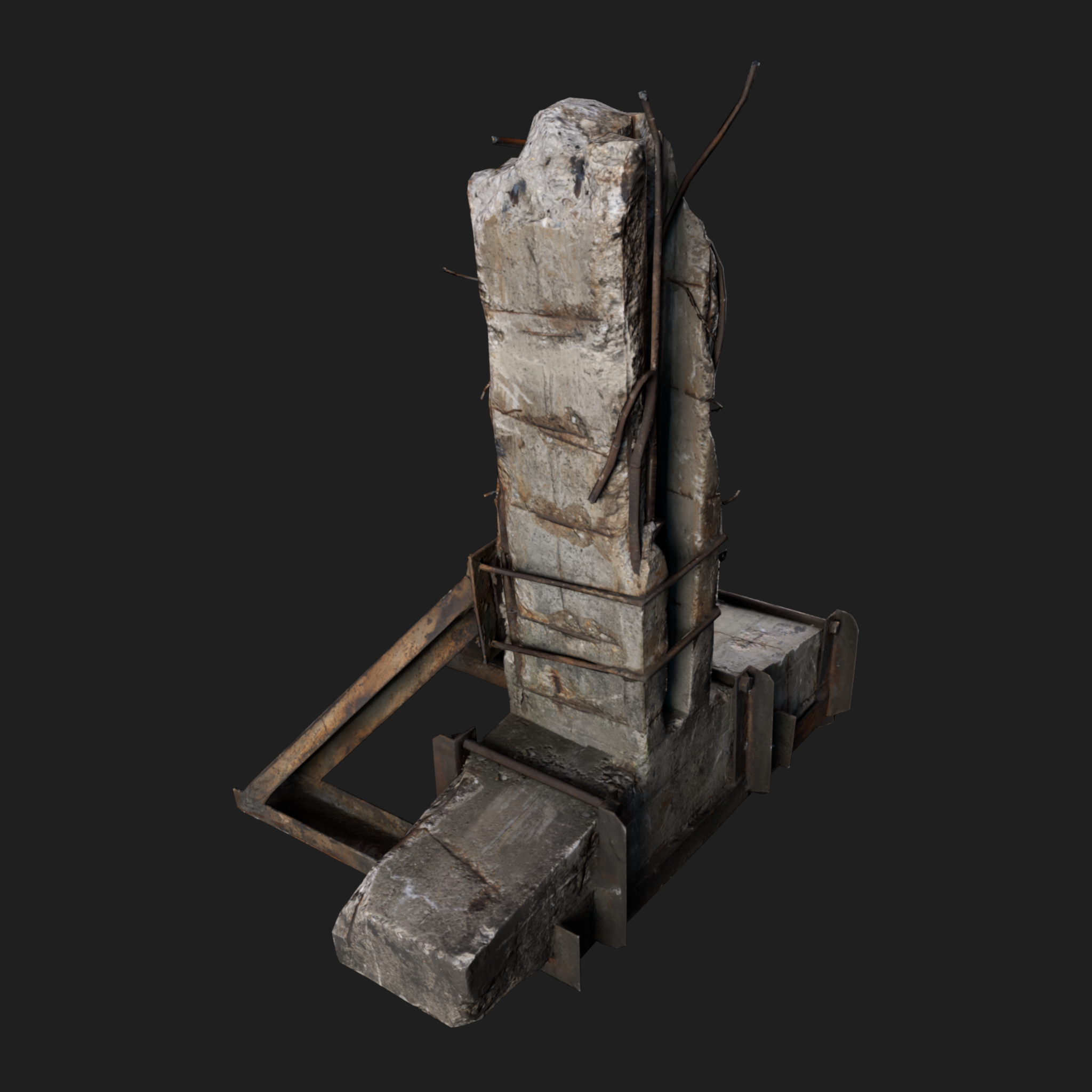 3D Column Concrete Small