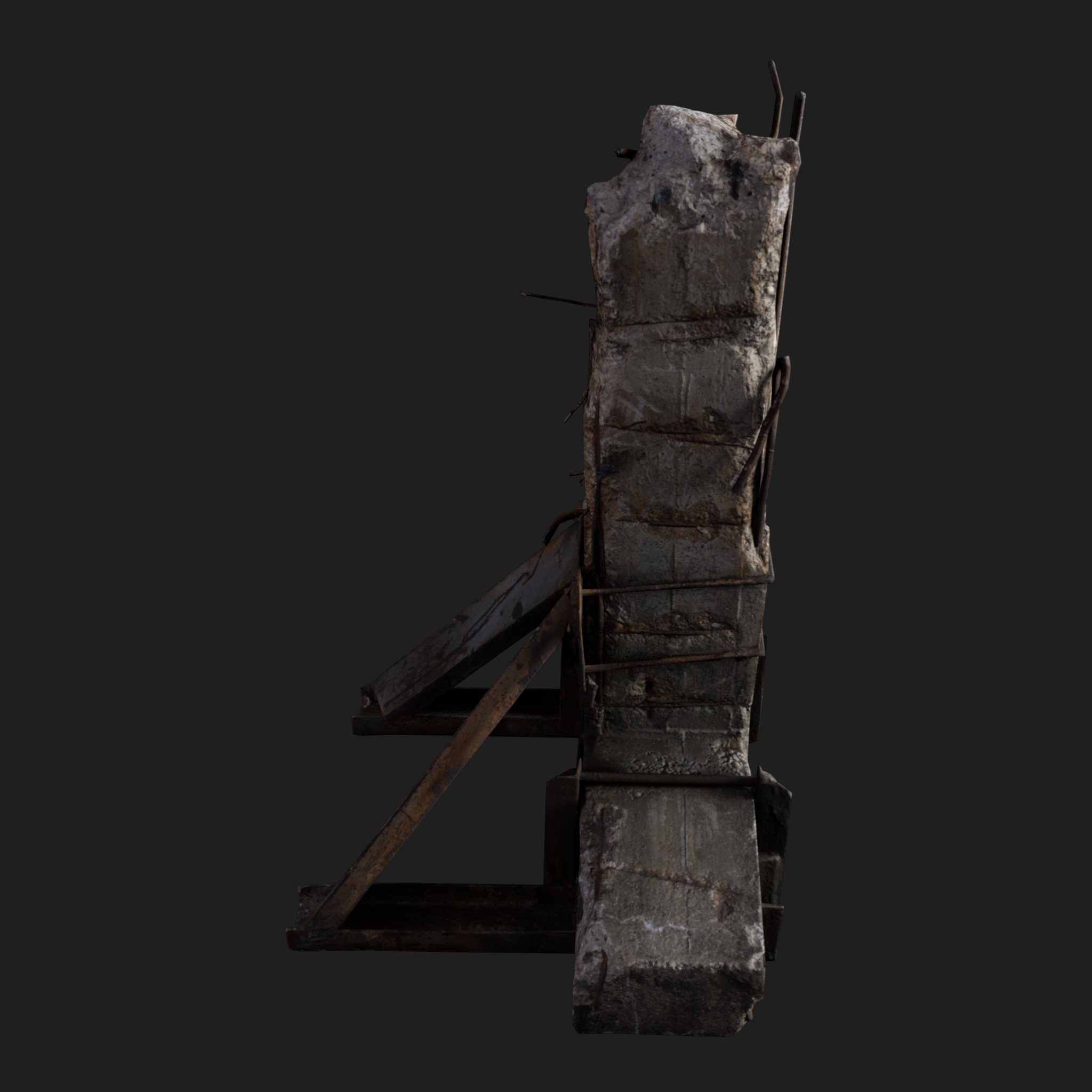 3D Column Concrete Small
