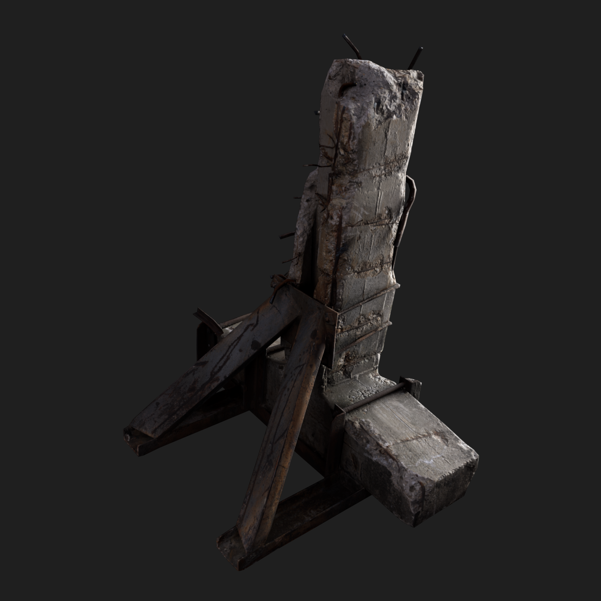 3D Column Concrete Small