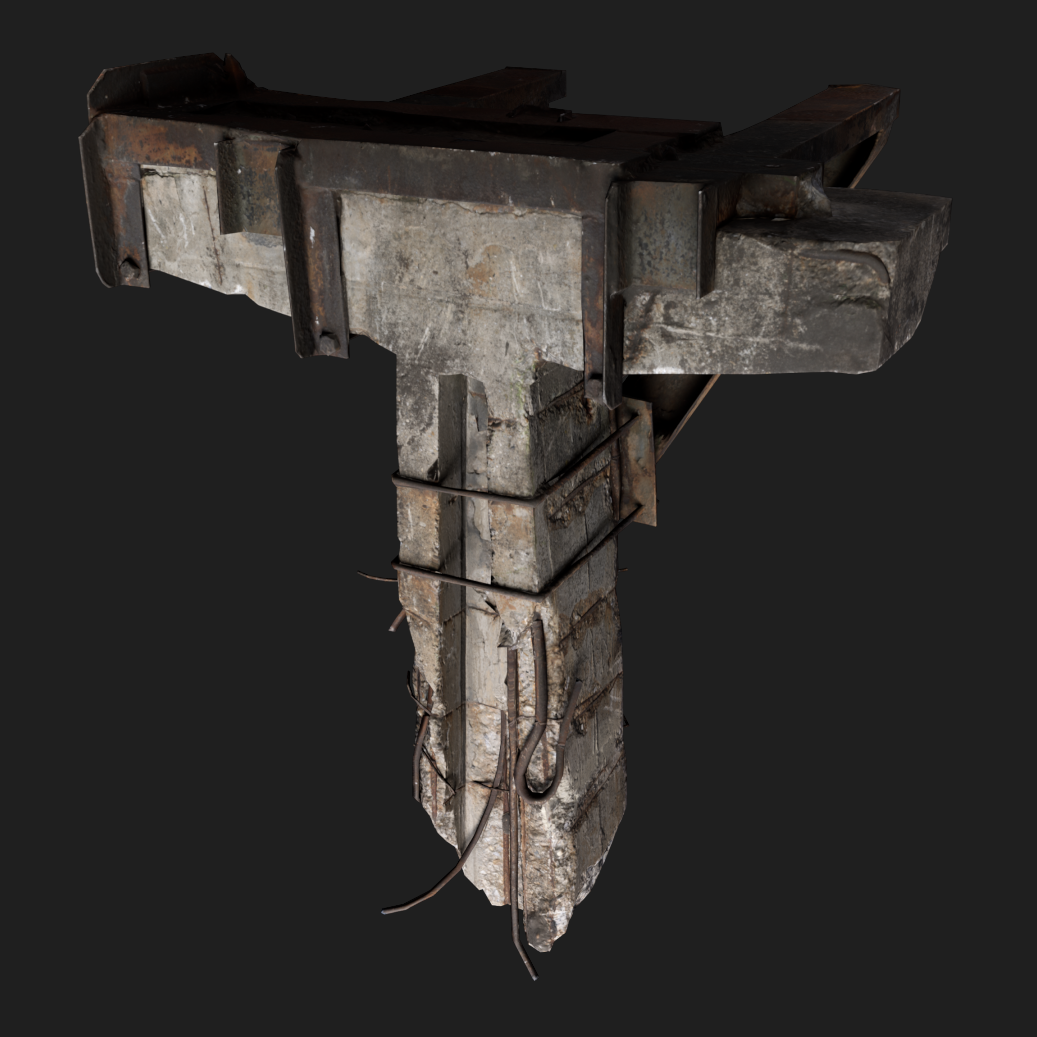 3D Column Concrete Small