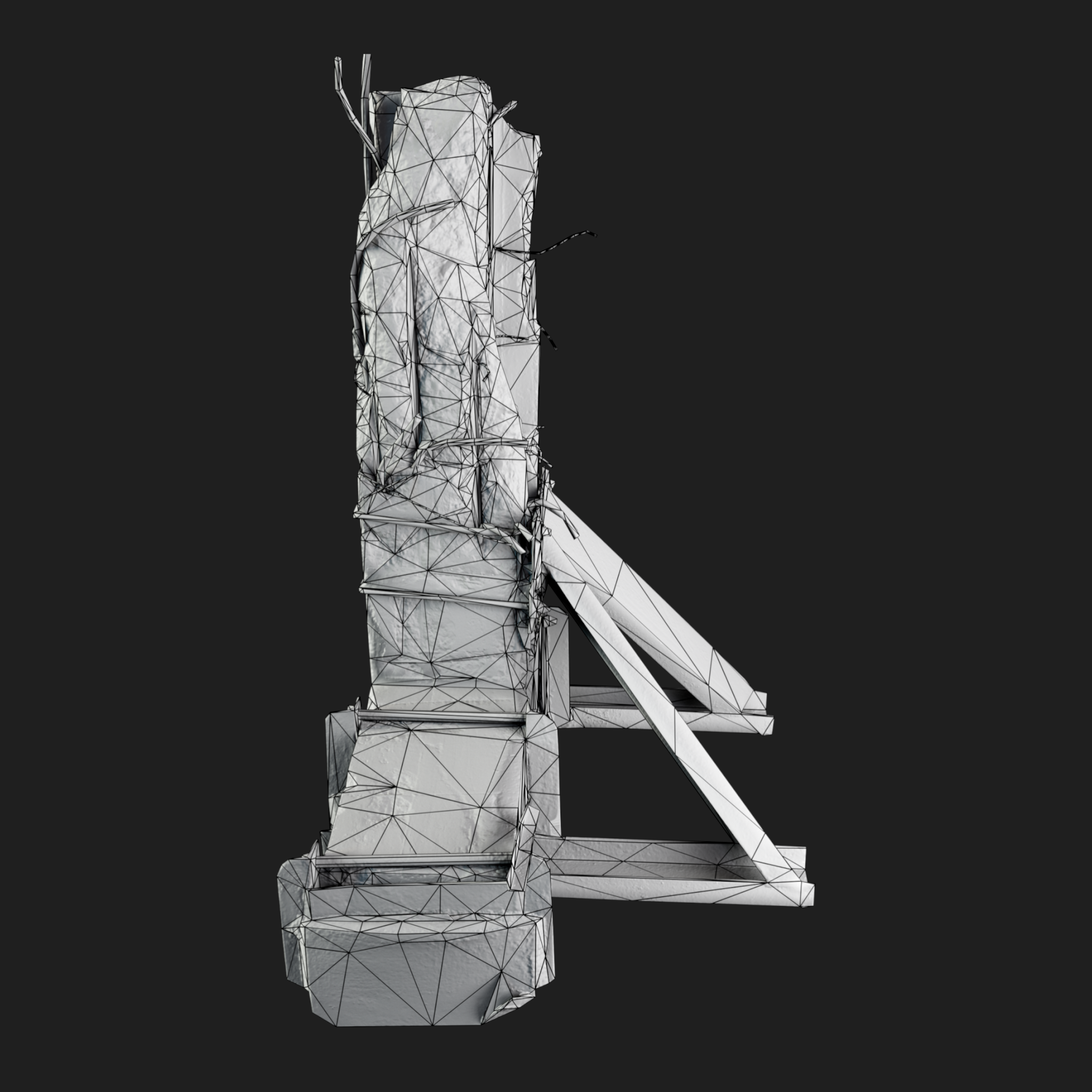 3D Column Concrete Small