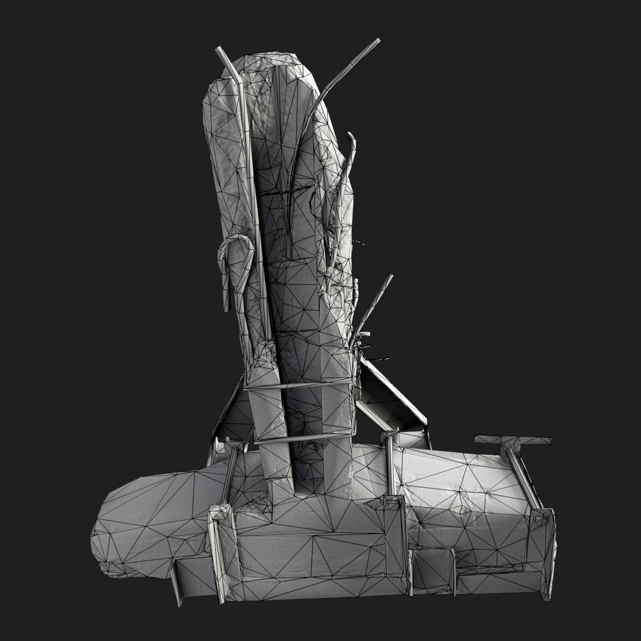 3D Column Concrete Small