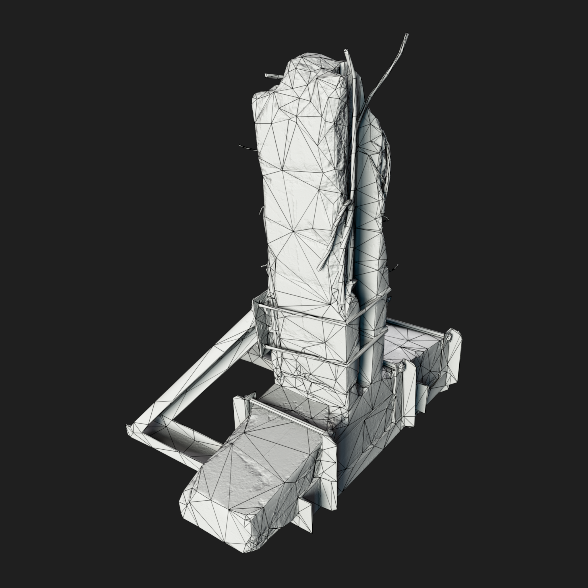 3D Column Concrete Small