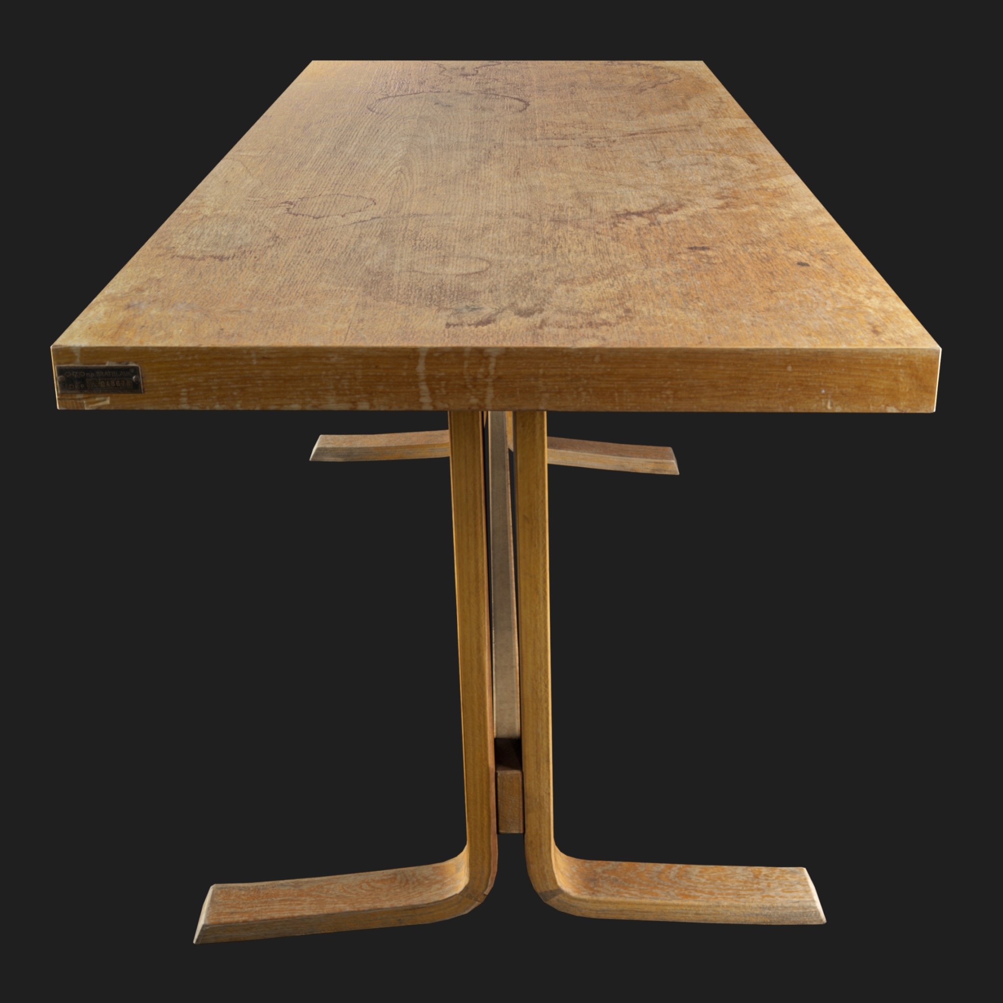 3D Furniture: Small Wooden Table