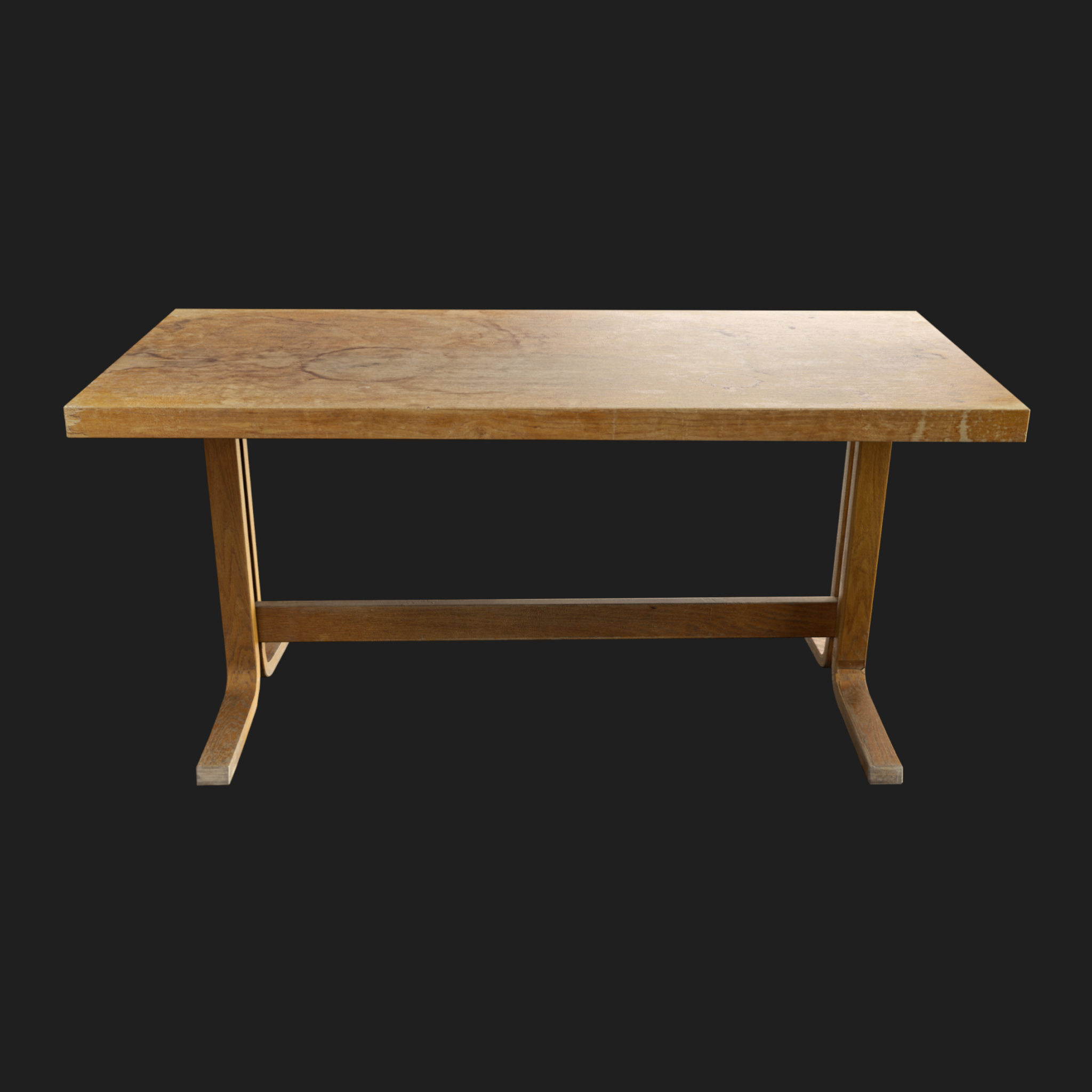 3D Furniture: Small Wooden Table