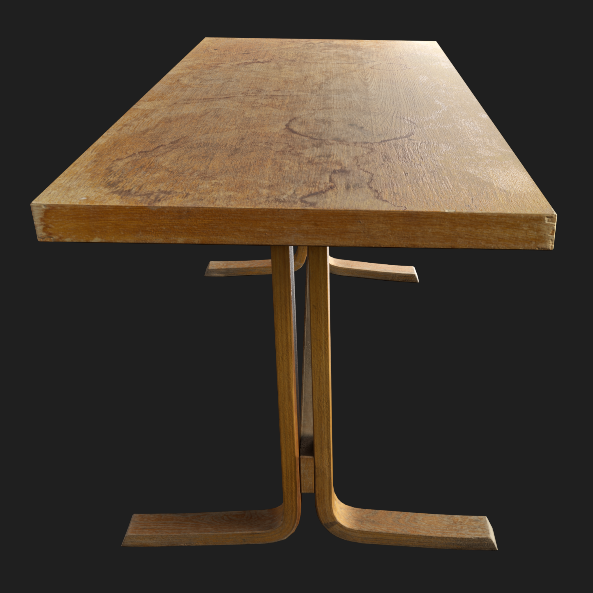 3D Furniture: Small Wooden Table