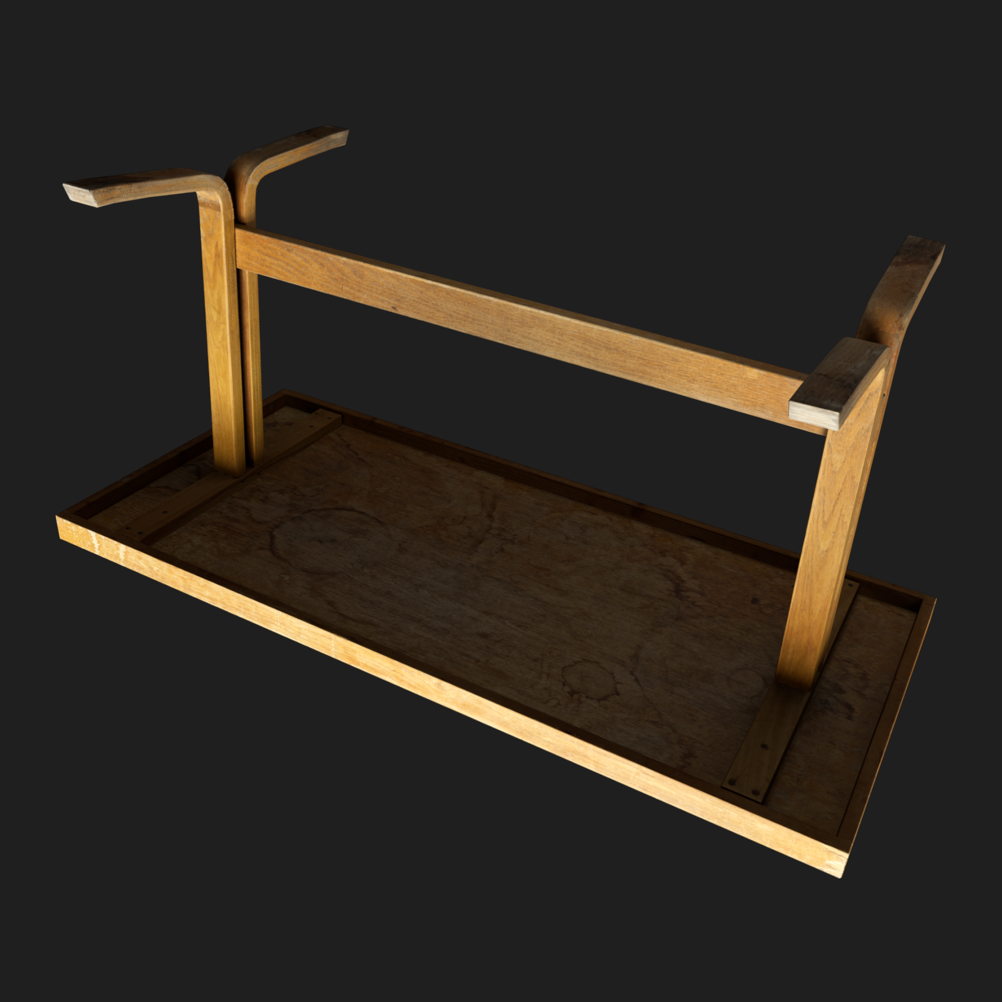 3D Furniture: Small Wooden Table