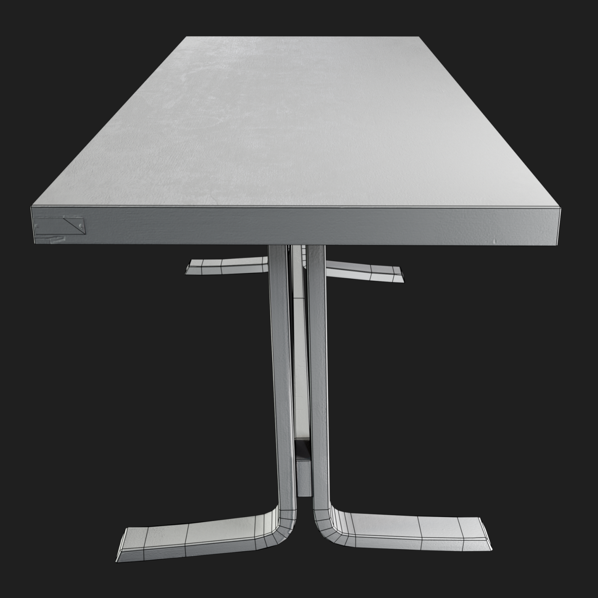 3D Furniture: Small Wooden Table