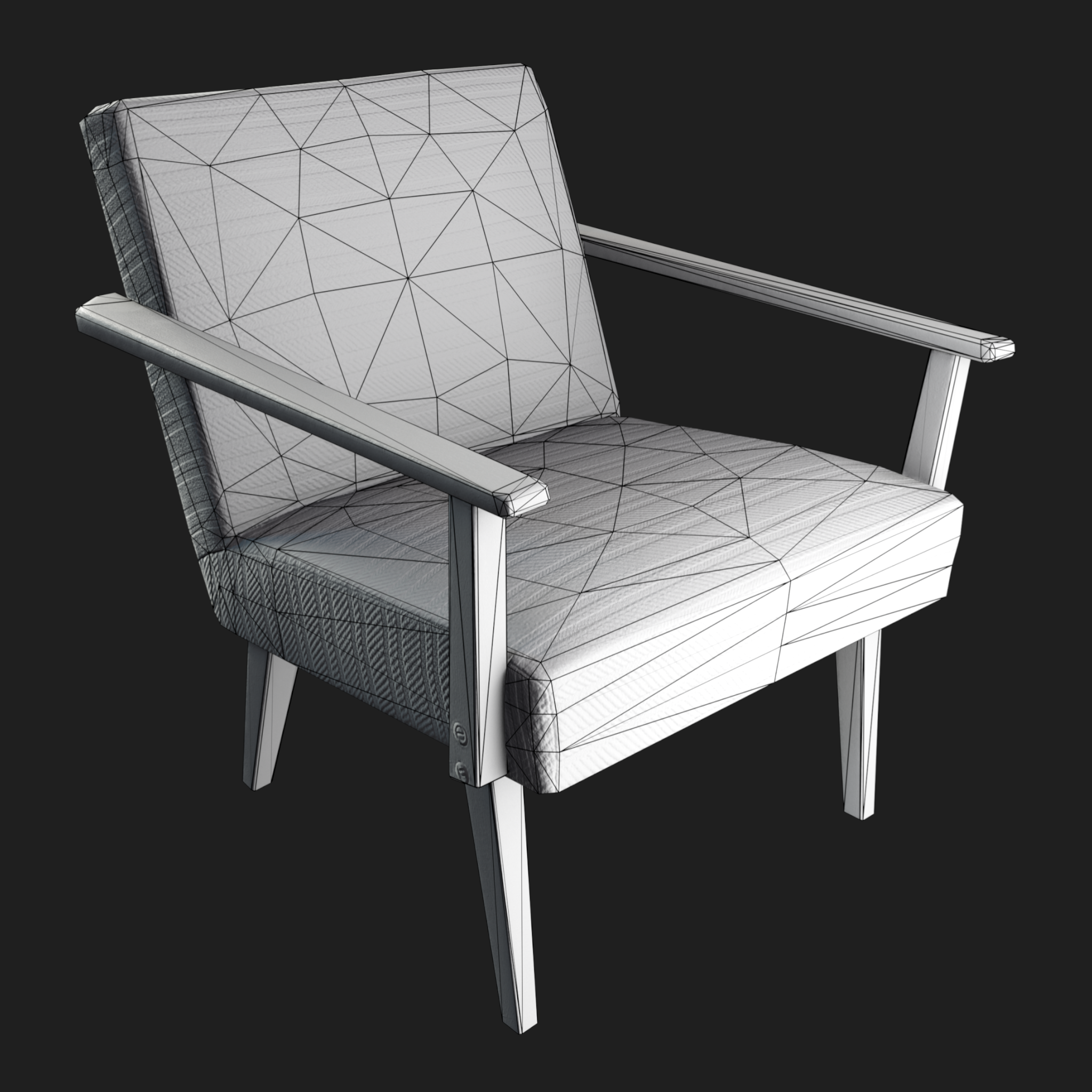 3D Furniture: Fabric Chair