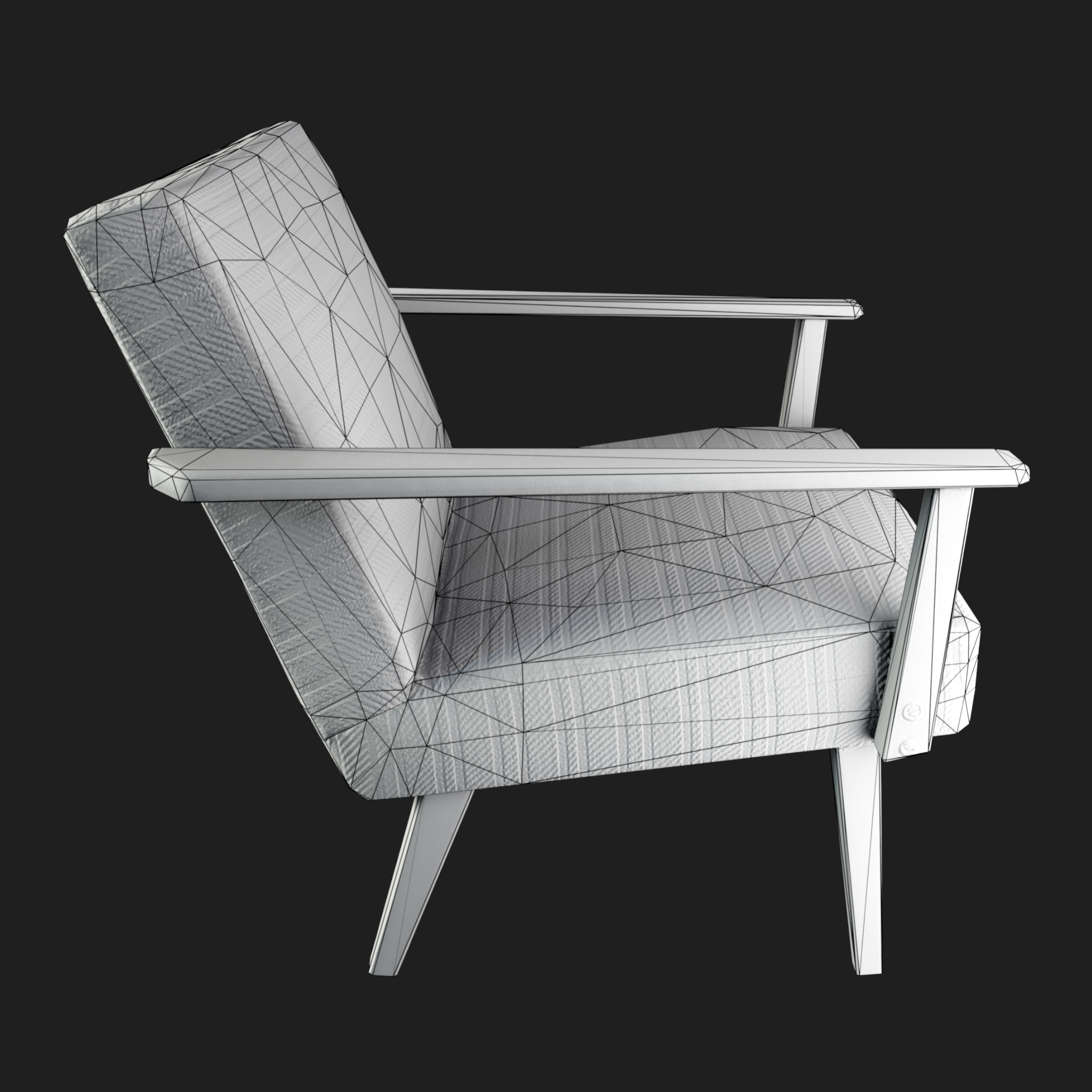 3D Furniture: Fabric Chair
