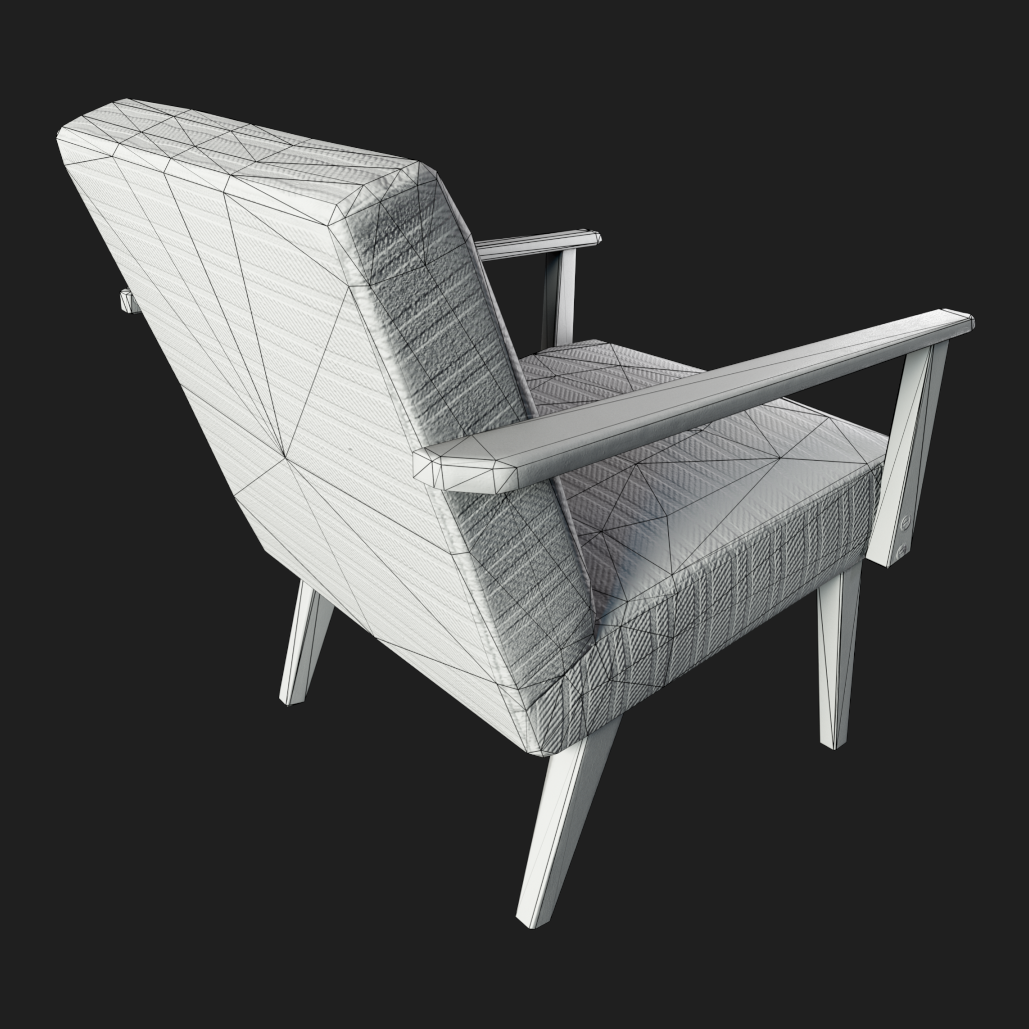 3D Furniture: Fabric Chair