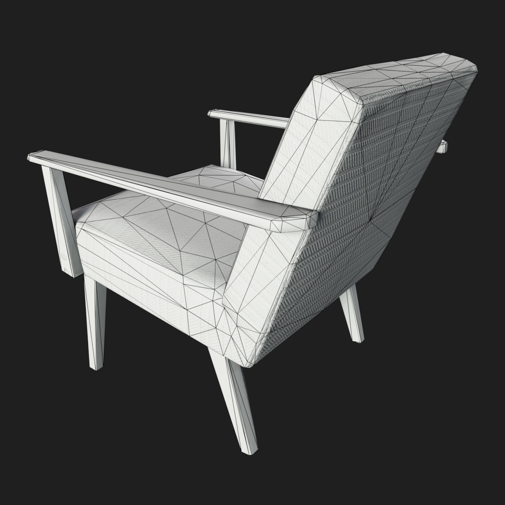 3D Furniture: Fabric Chair
