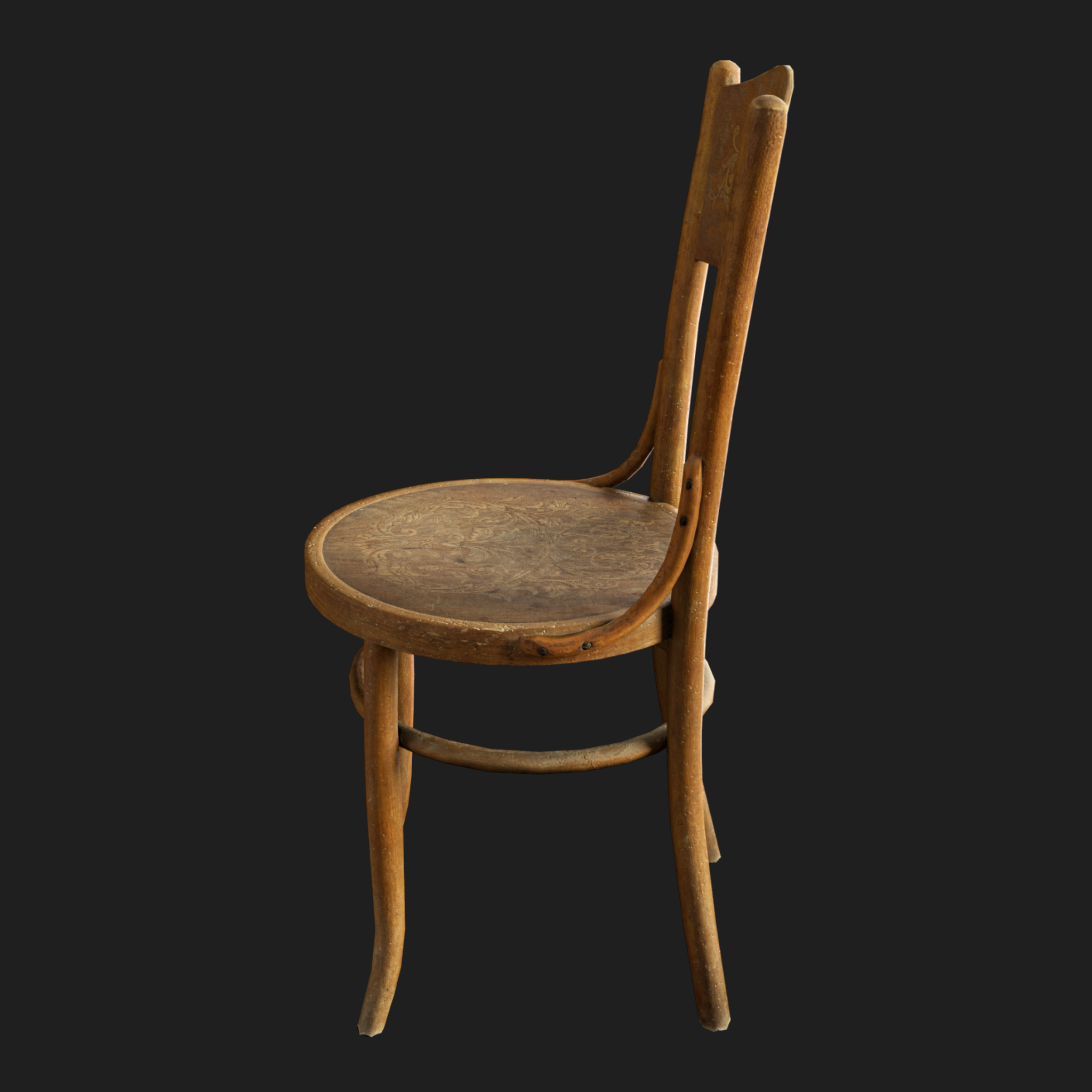 3D Furniture: Wooden Cravted Chair