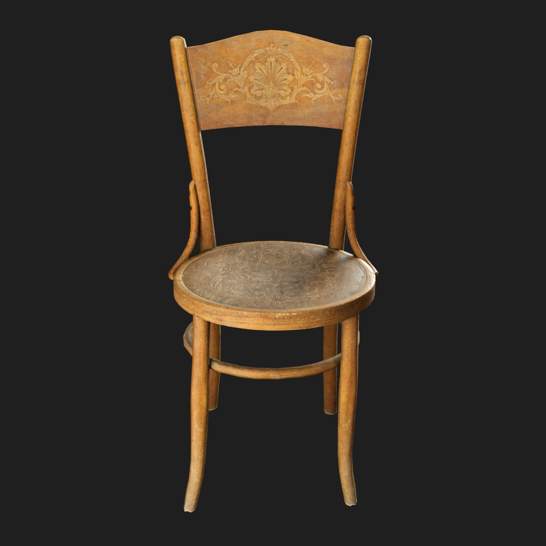 3D Wooden Crafted Chair
