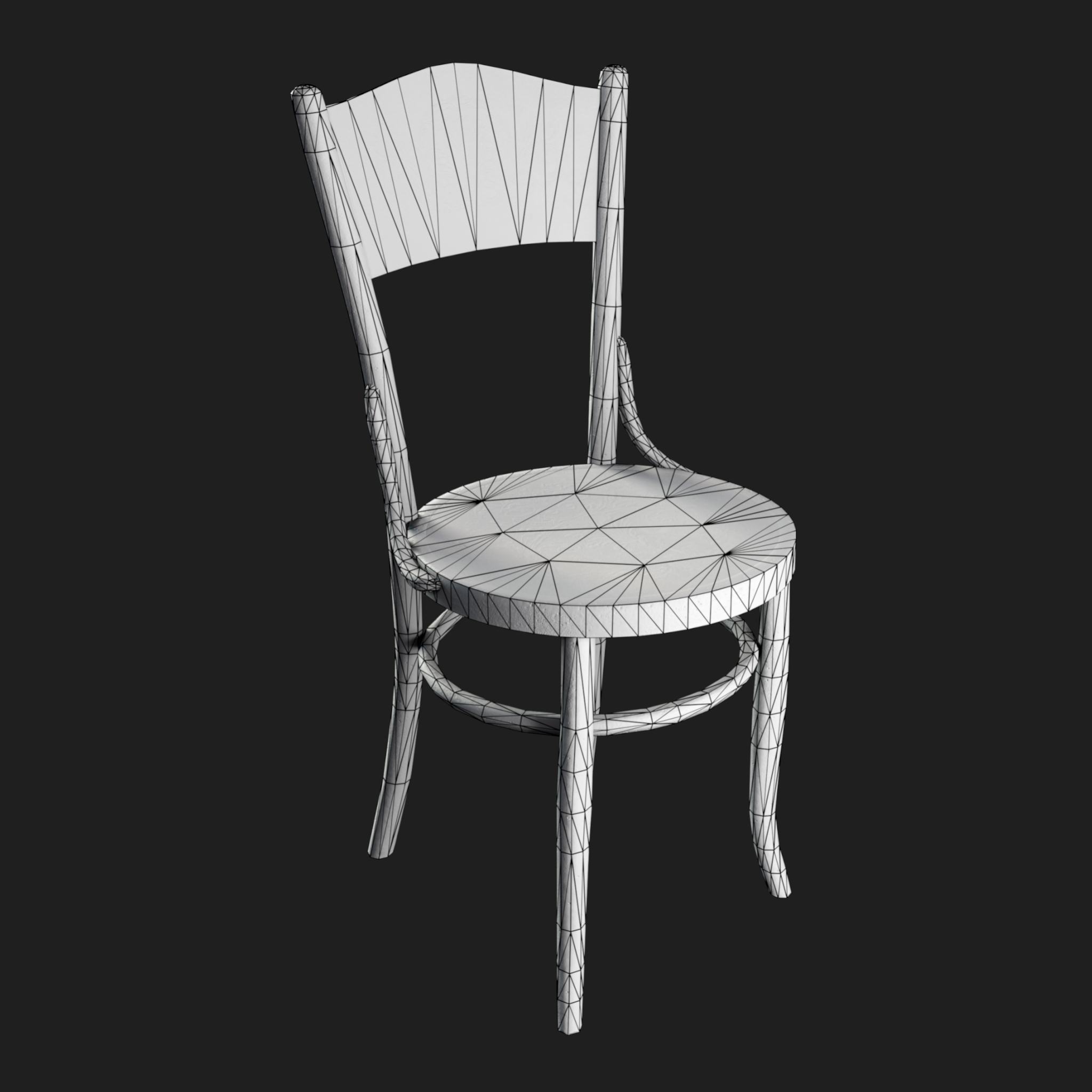 3D Furniture: Wooden Cravted Chair