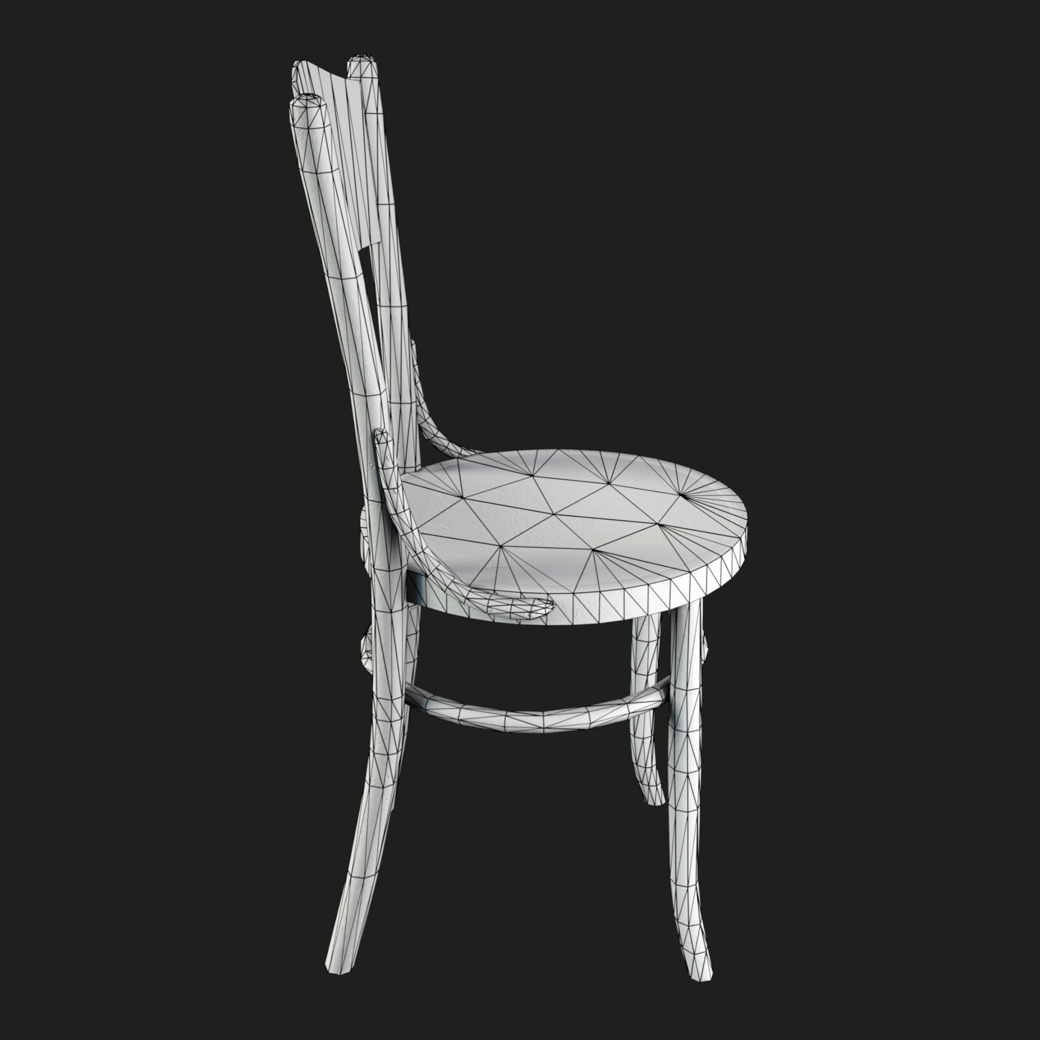 3D Furniture: Wooden Cravted Chair