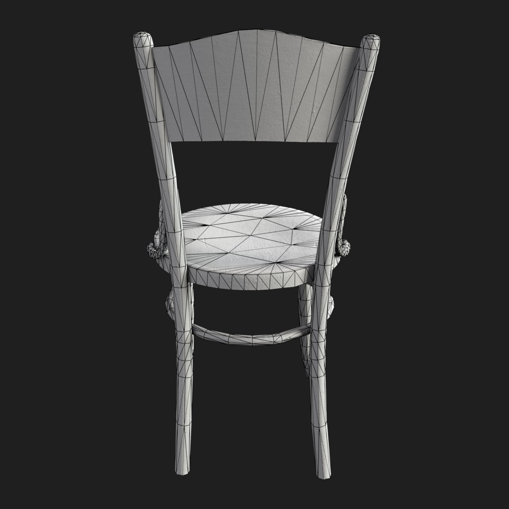 3D Furniture: Wooden Cravted Chair