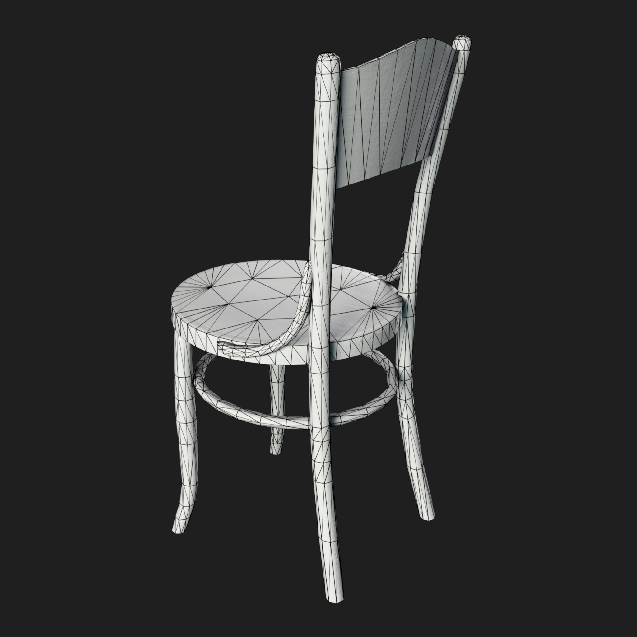 3D Furniture: Wooden Cravted Chair