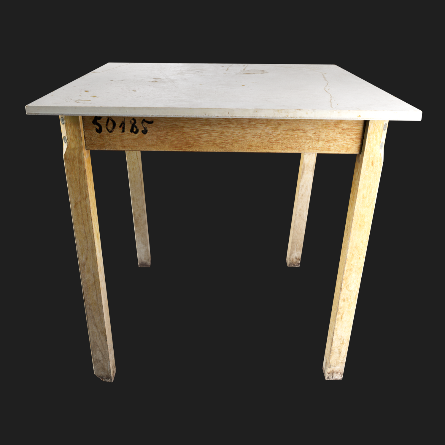 3D Wooden Table White