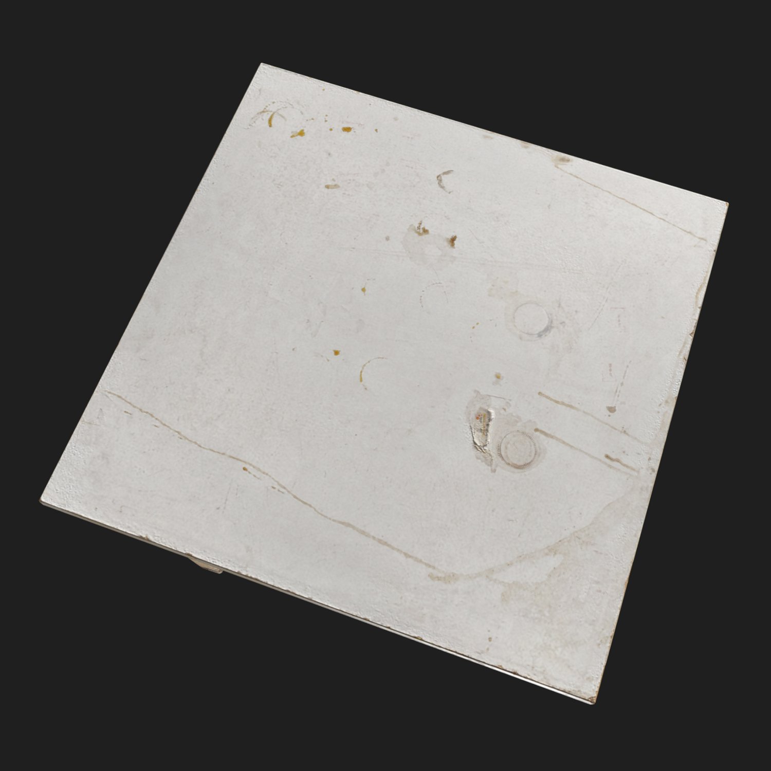 3D Wooden Table White