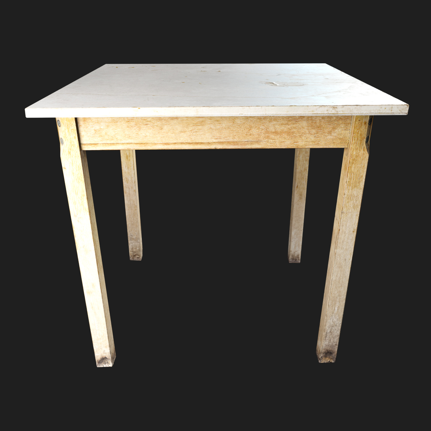 3D Wooden Table White